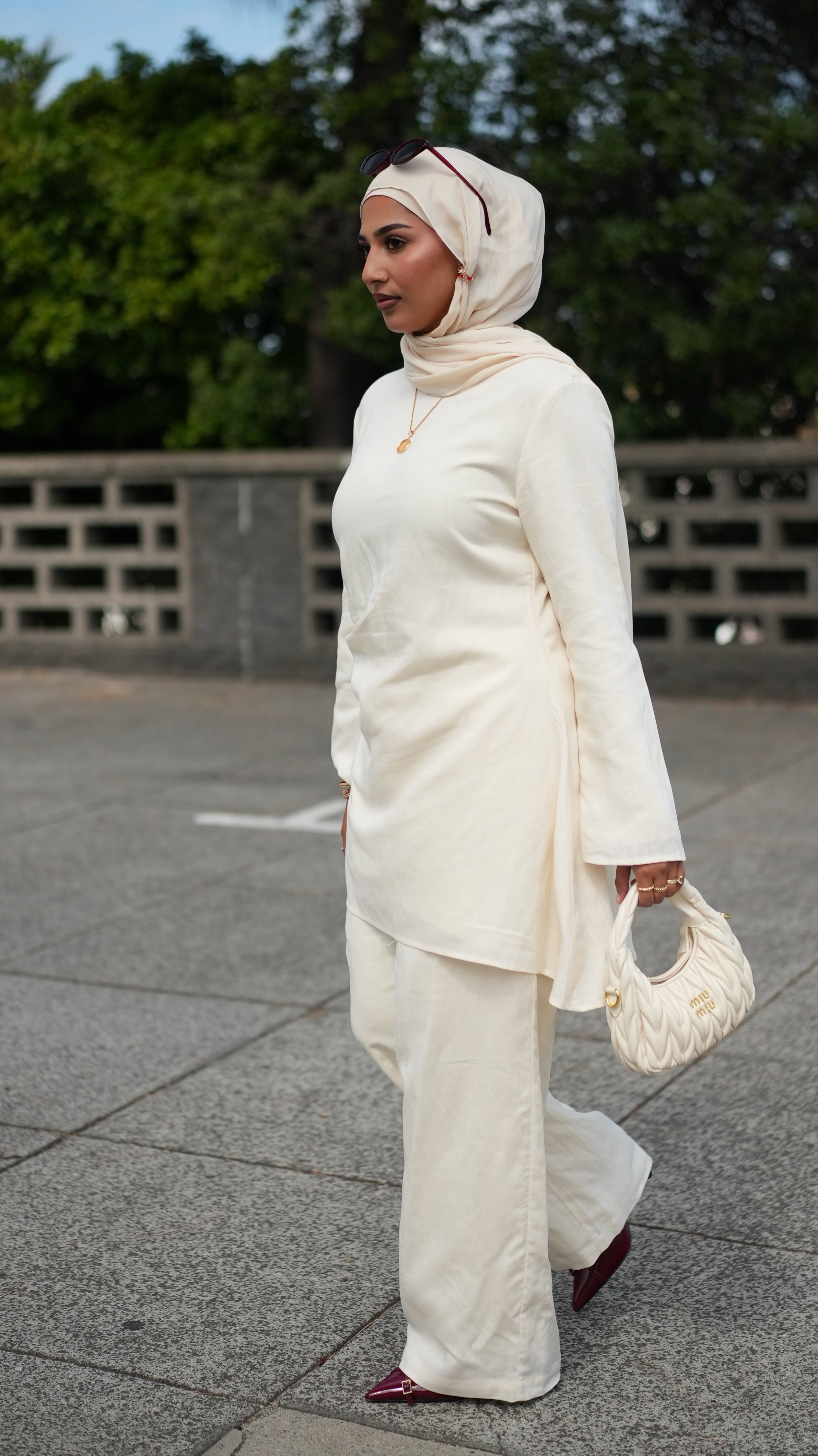 Sakina Asymmetric Top - Buttercream