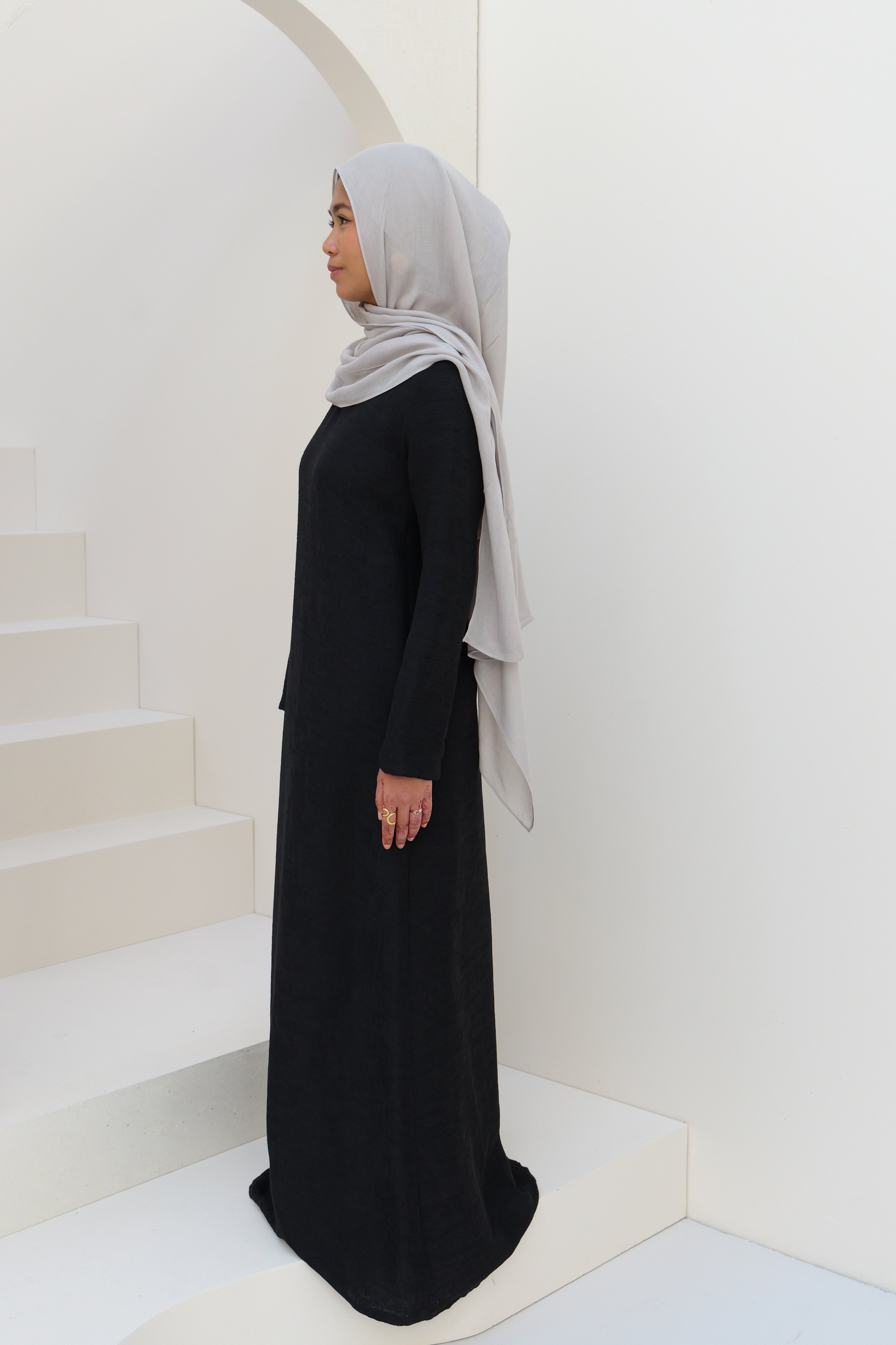 Basic Abayah Crepe - Black