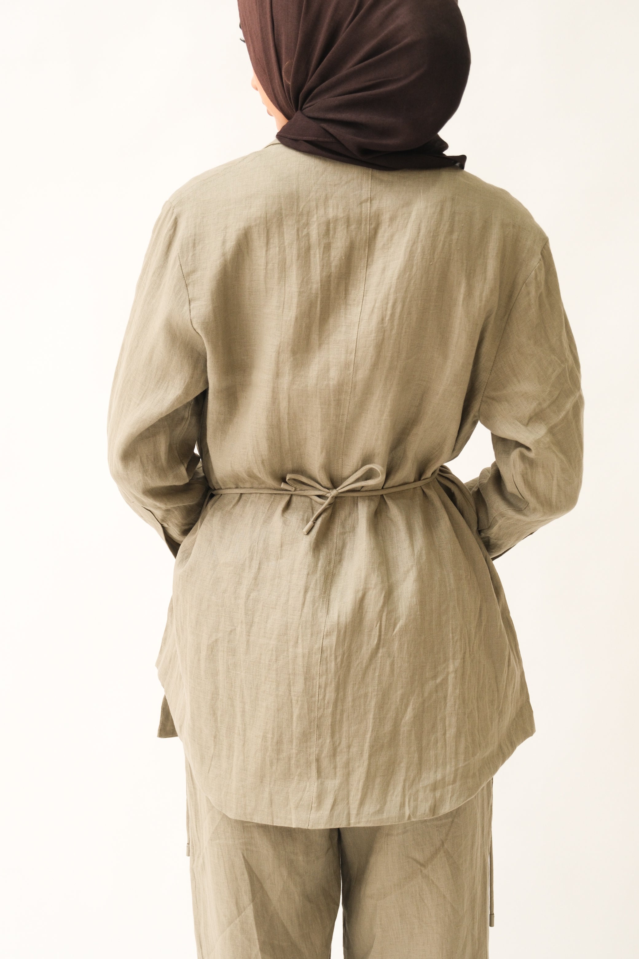 Hala Linen Shirt - Sage