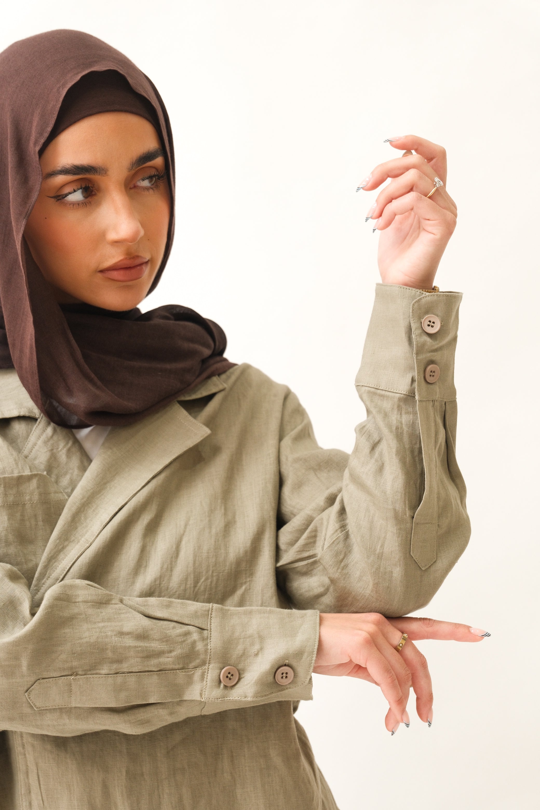 Hala Linen Shirt - Sage