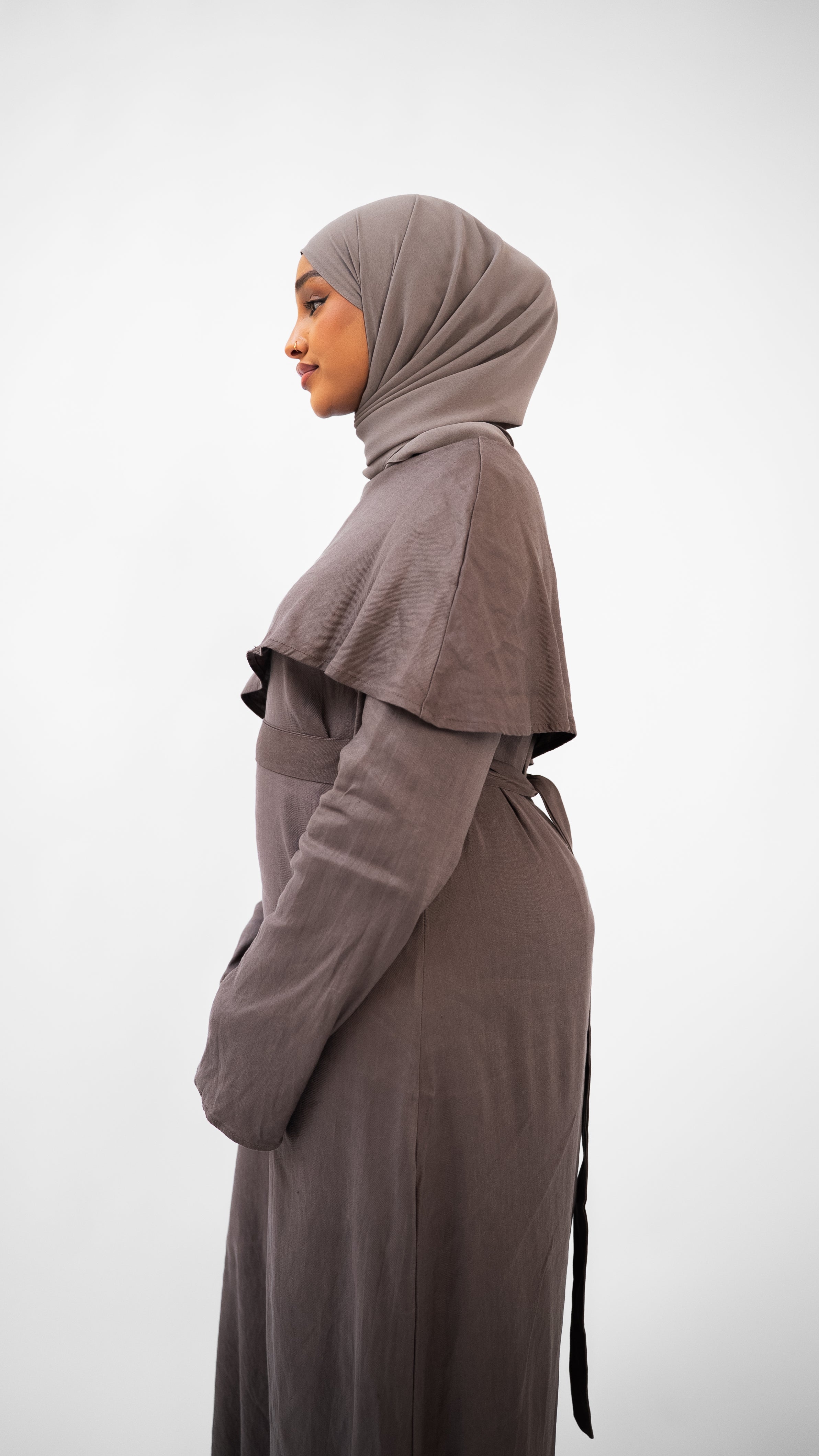 Wardah Linen Dress - Mocha