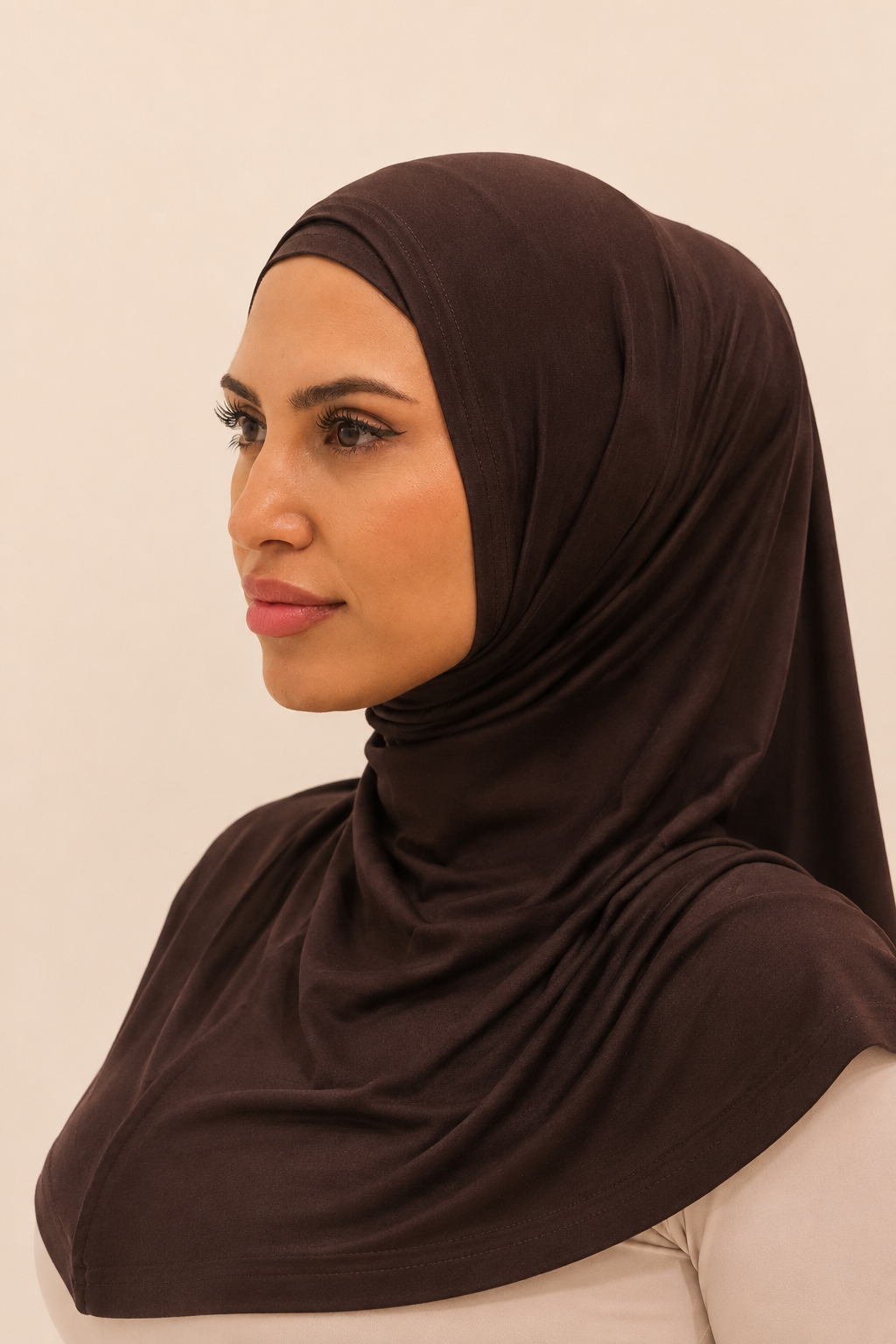 Slip on Hijab - Chicory Coffee (J)