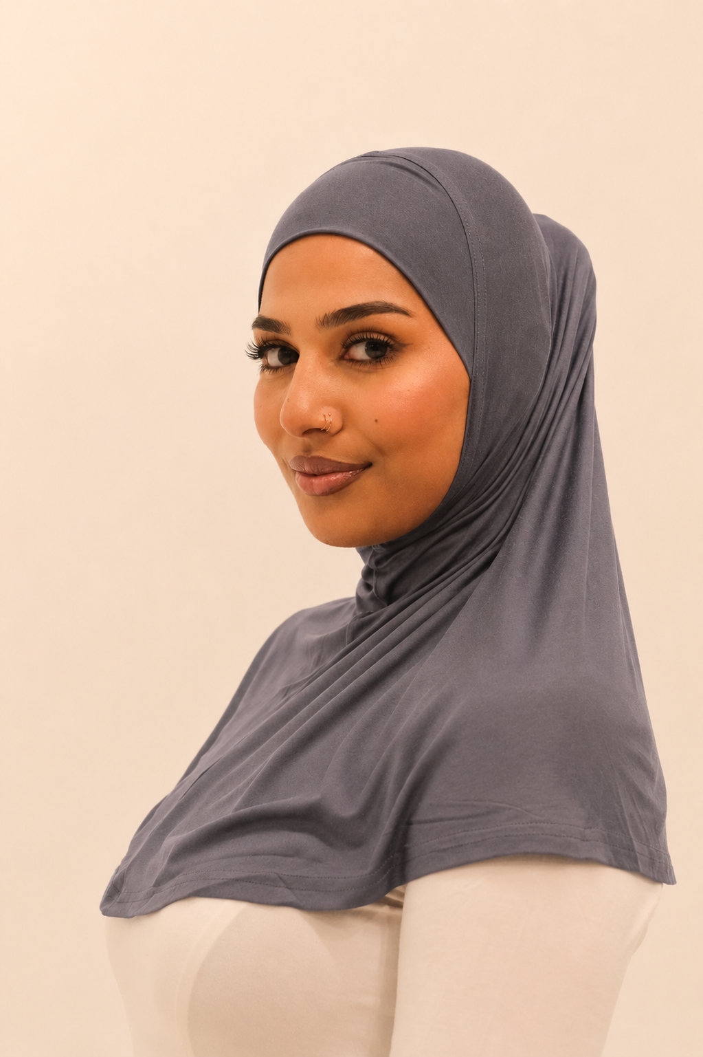 Slip on Hijab - Shadow Gray (J)