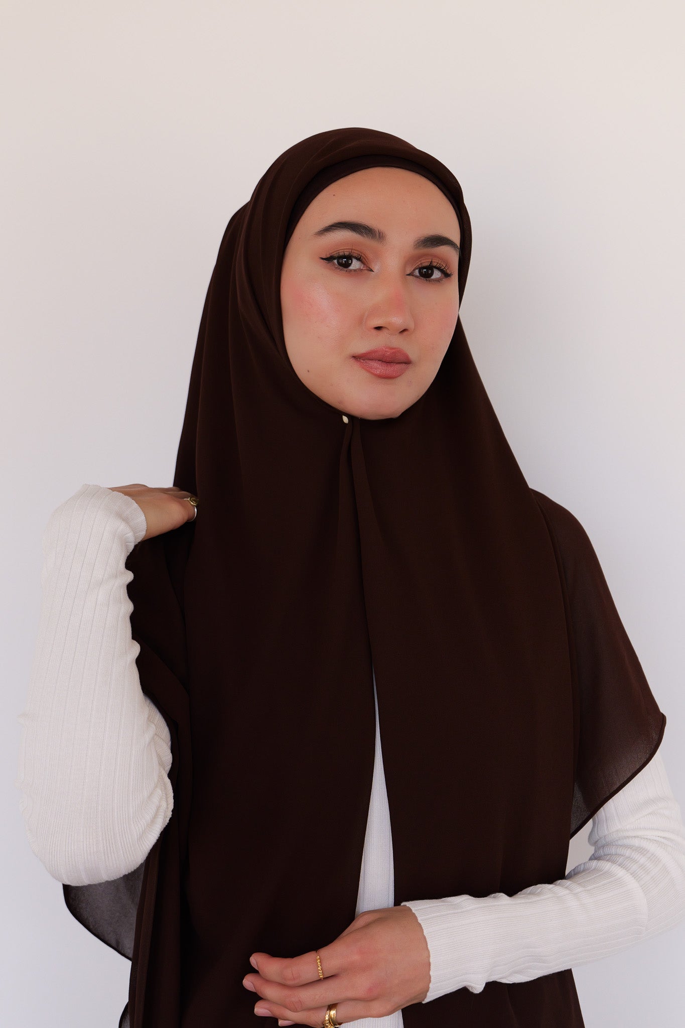 Premium Chiffon - Chicory Coffee - Nasiba
