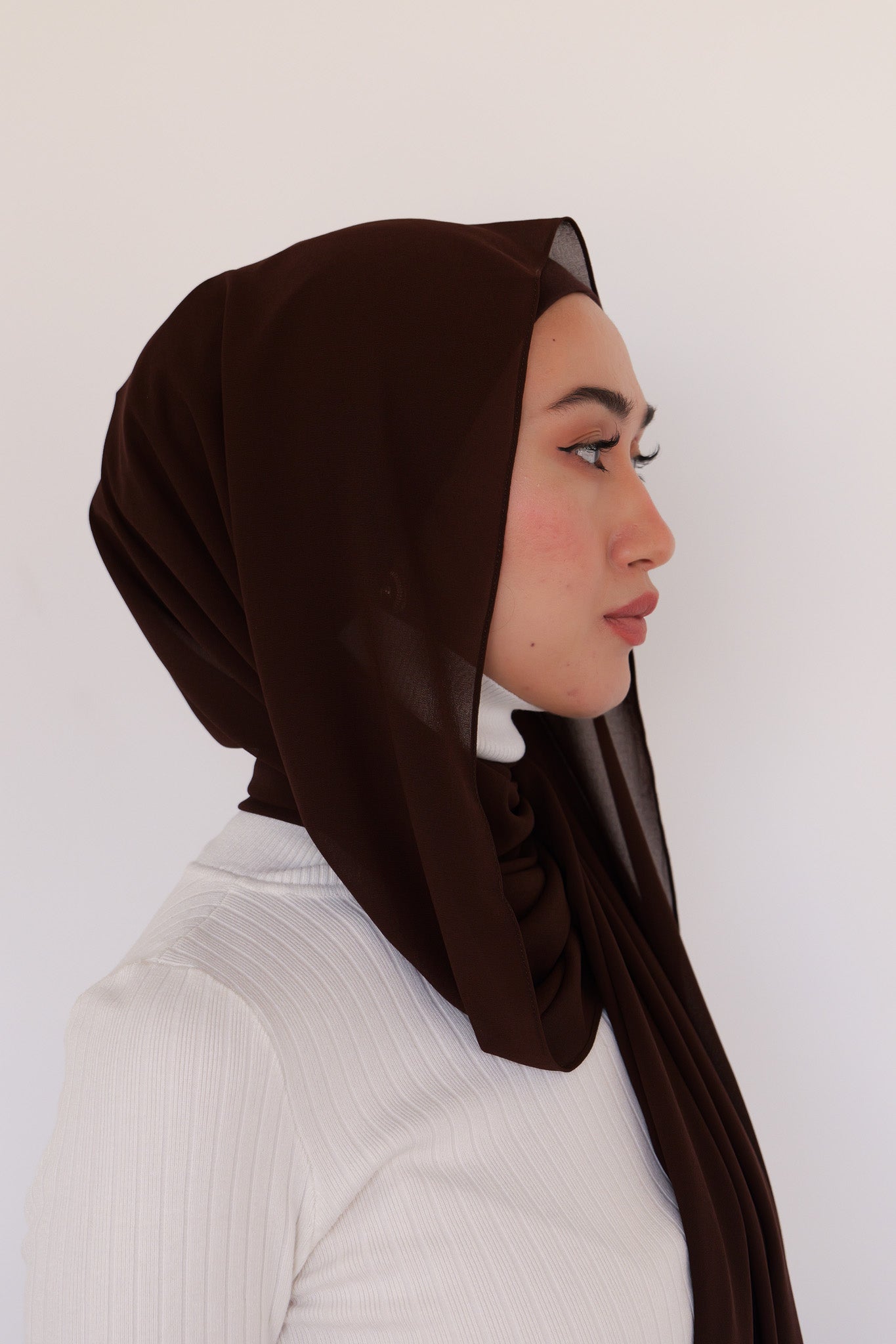 Premium Chiffon - Chicory Coffee - Nasiba