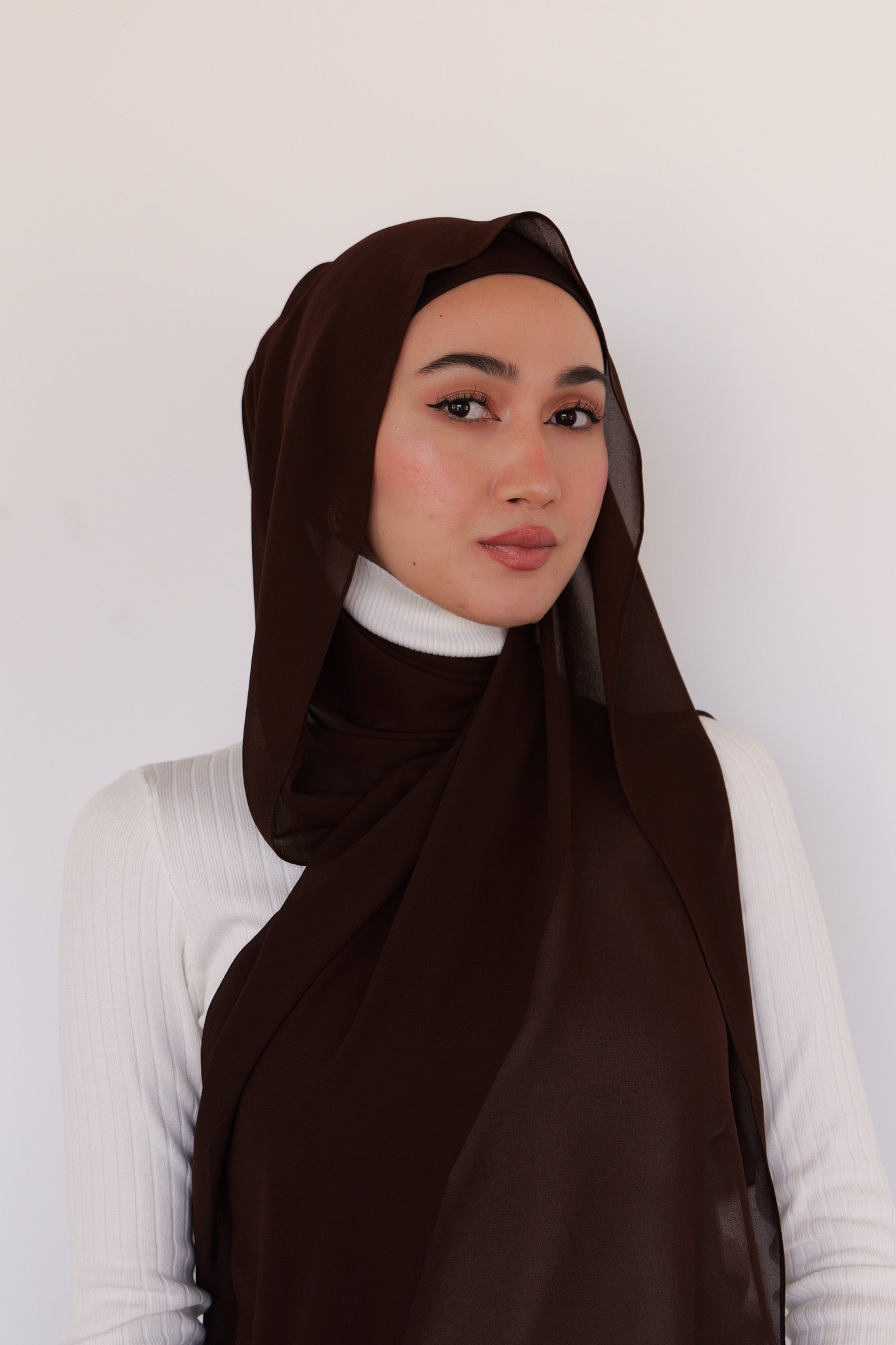 Premium Chiffon - Chicory Coffee - Nasiba