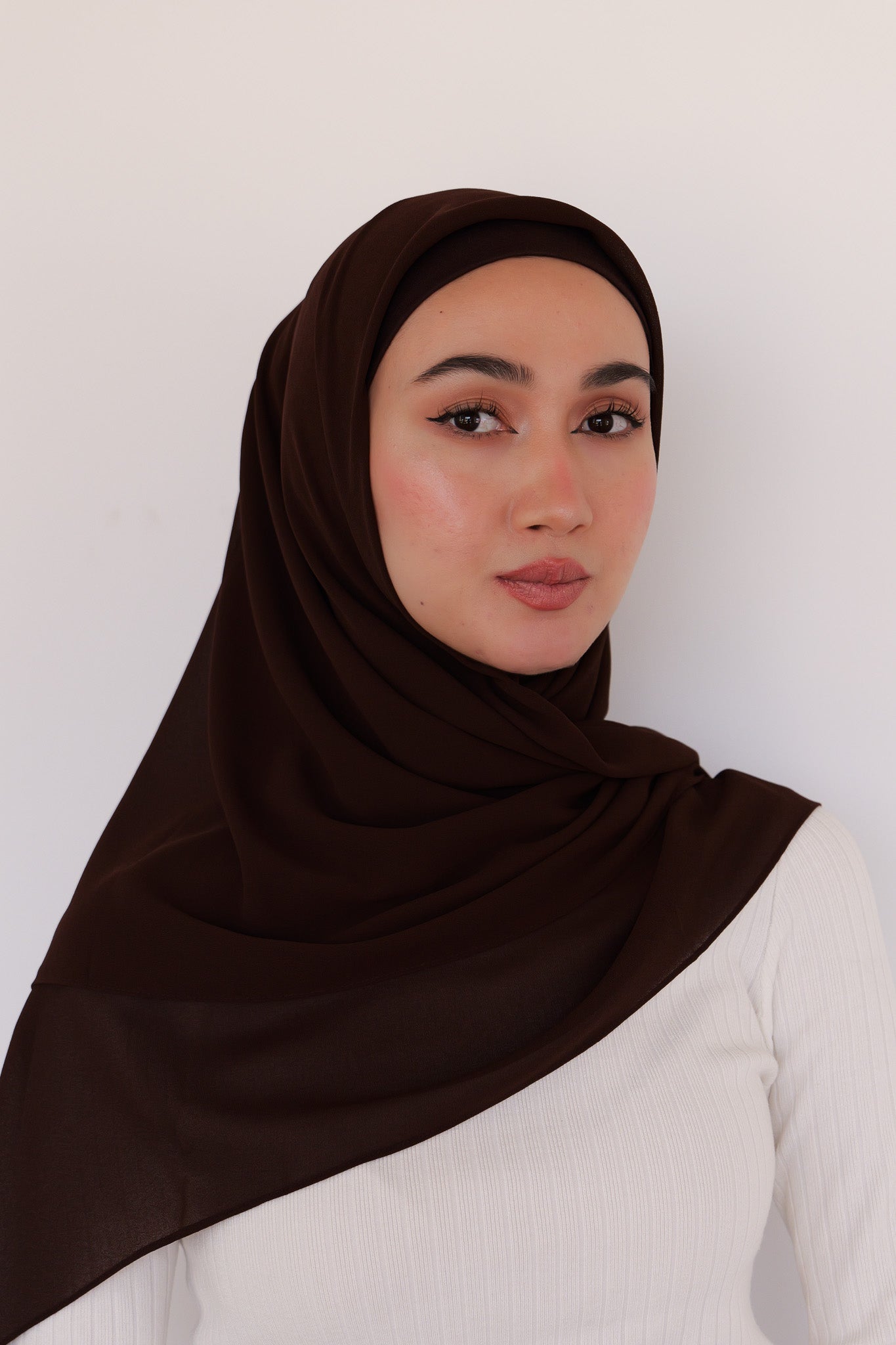 Premium Chiffon - Chicory Coffee - Nasiba