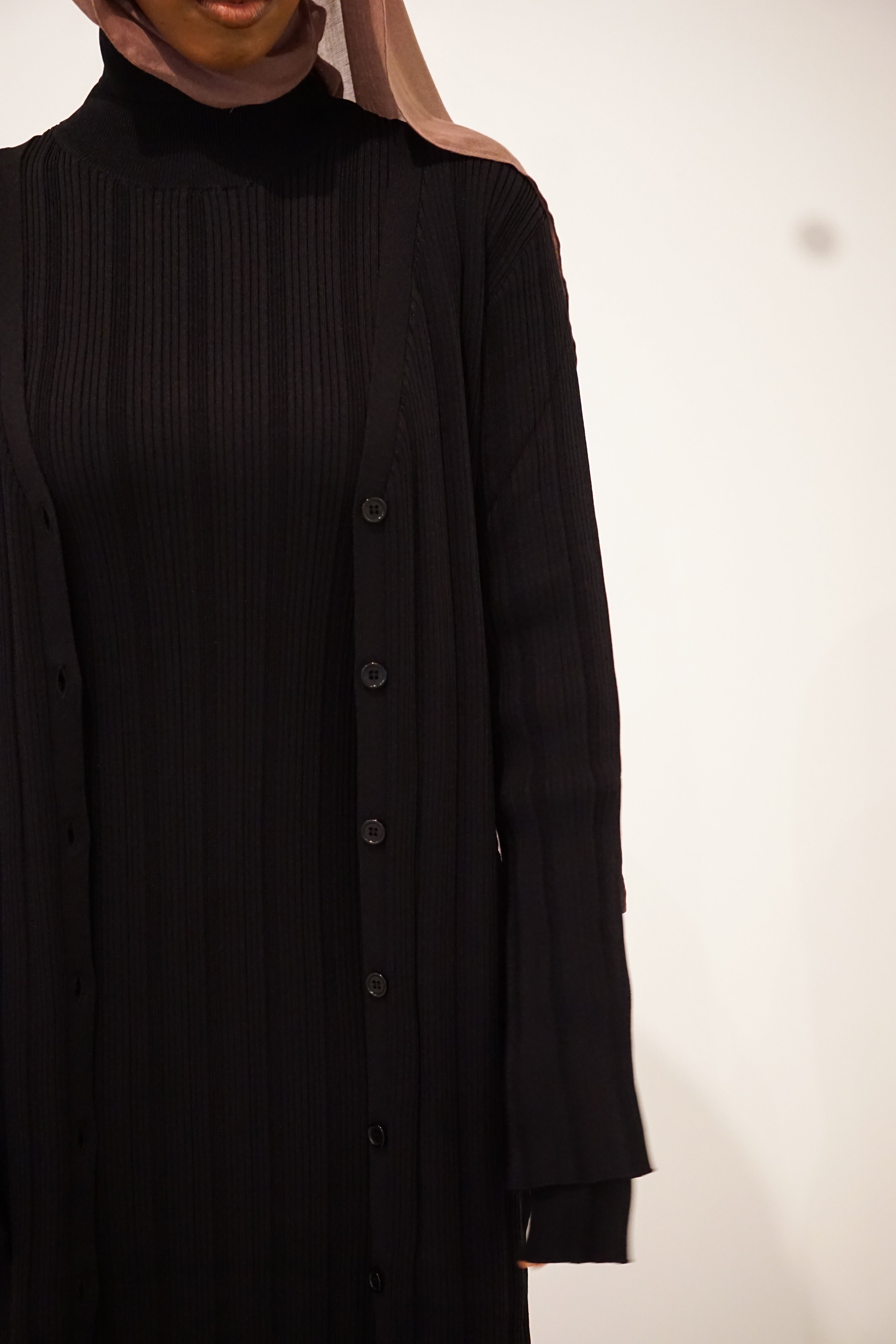 Liyana Maxi Cardigan - Black