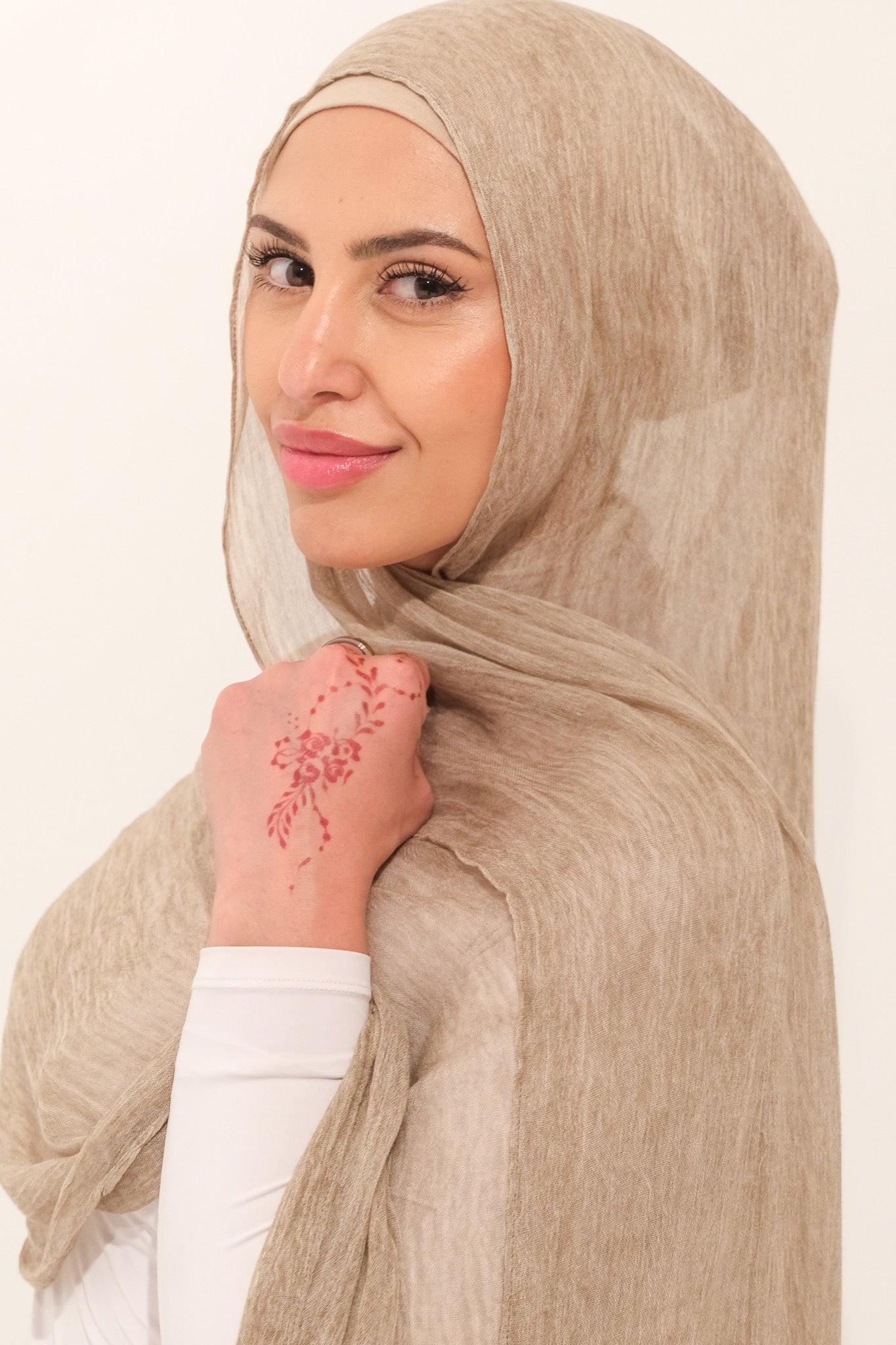 Rayon crinkle - Plaza Taupe