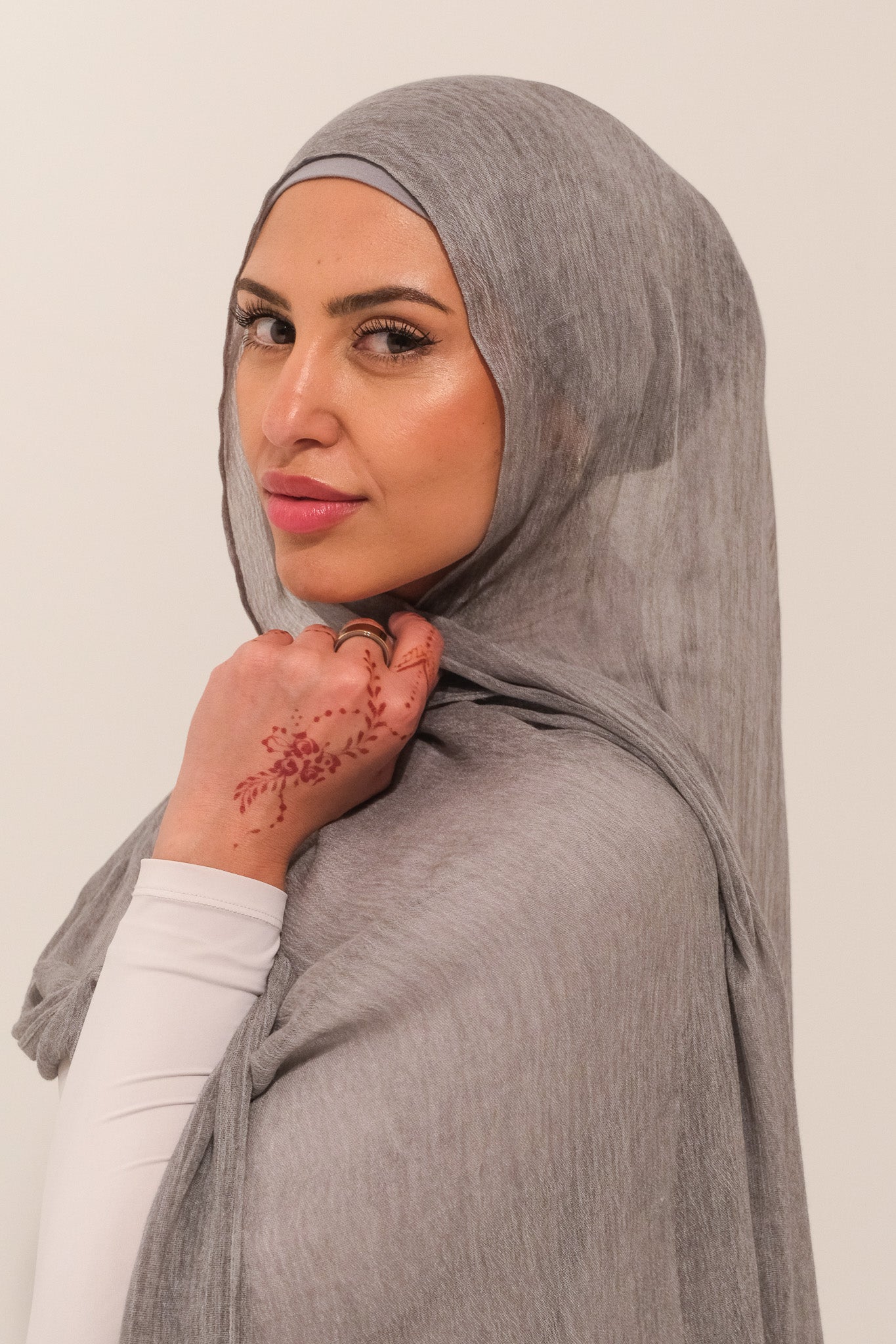 Rayon crinkle - Light Grey