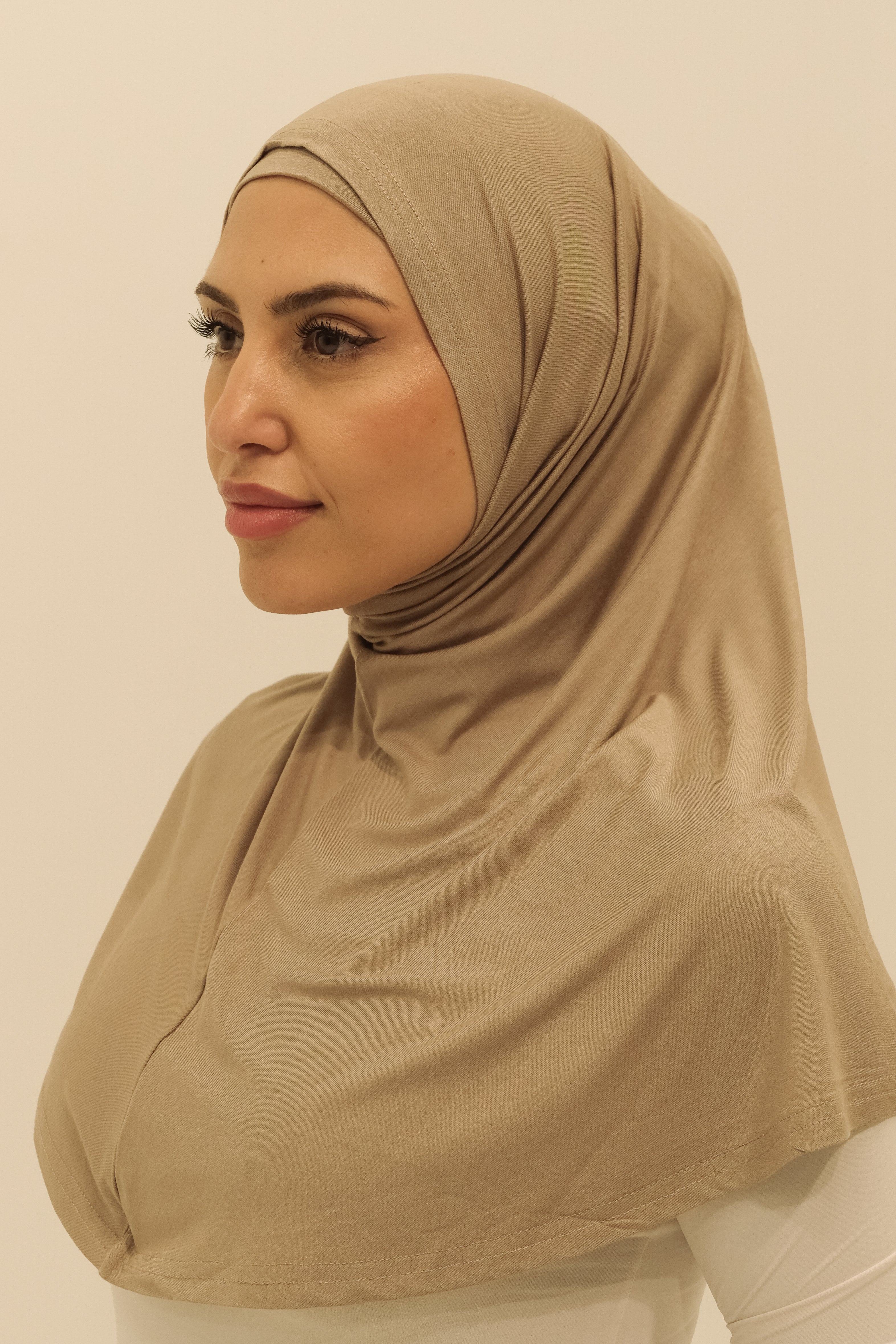 Slip on Hijab - Desert Taupe (J)