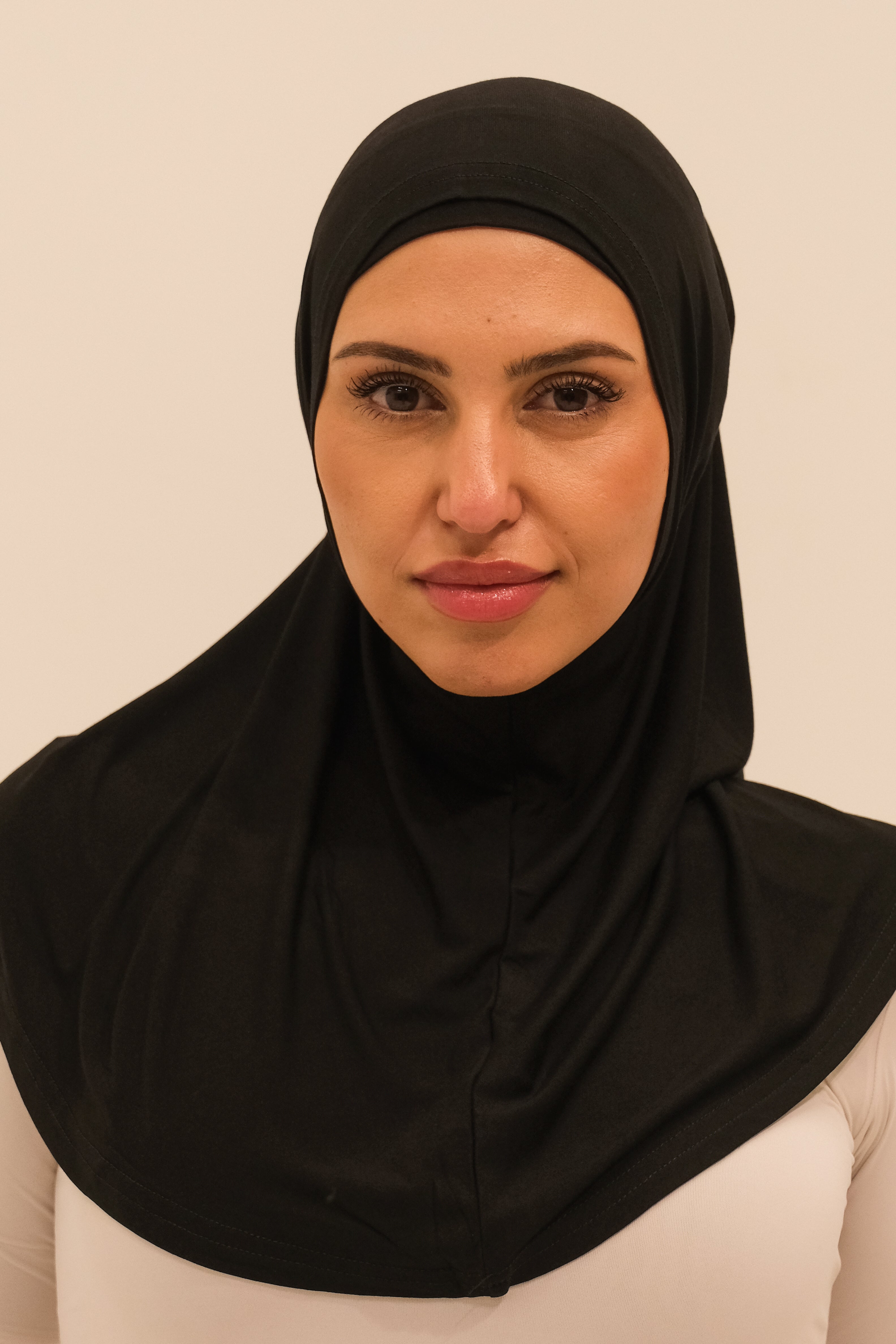 Slip on Hijab - Black (J)