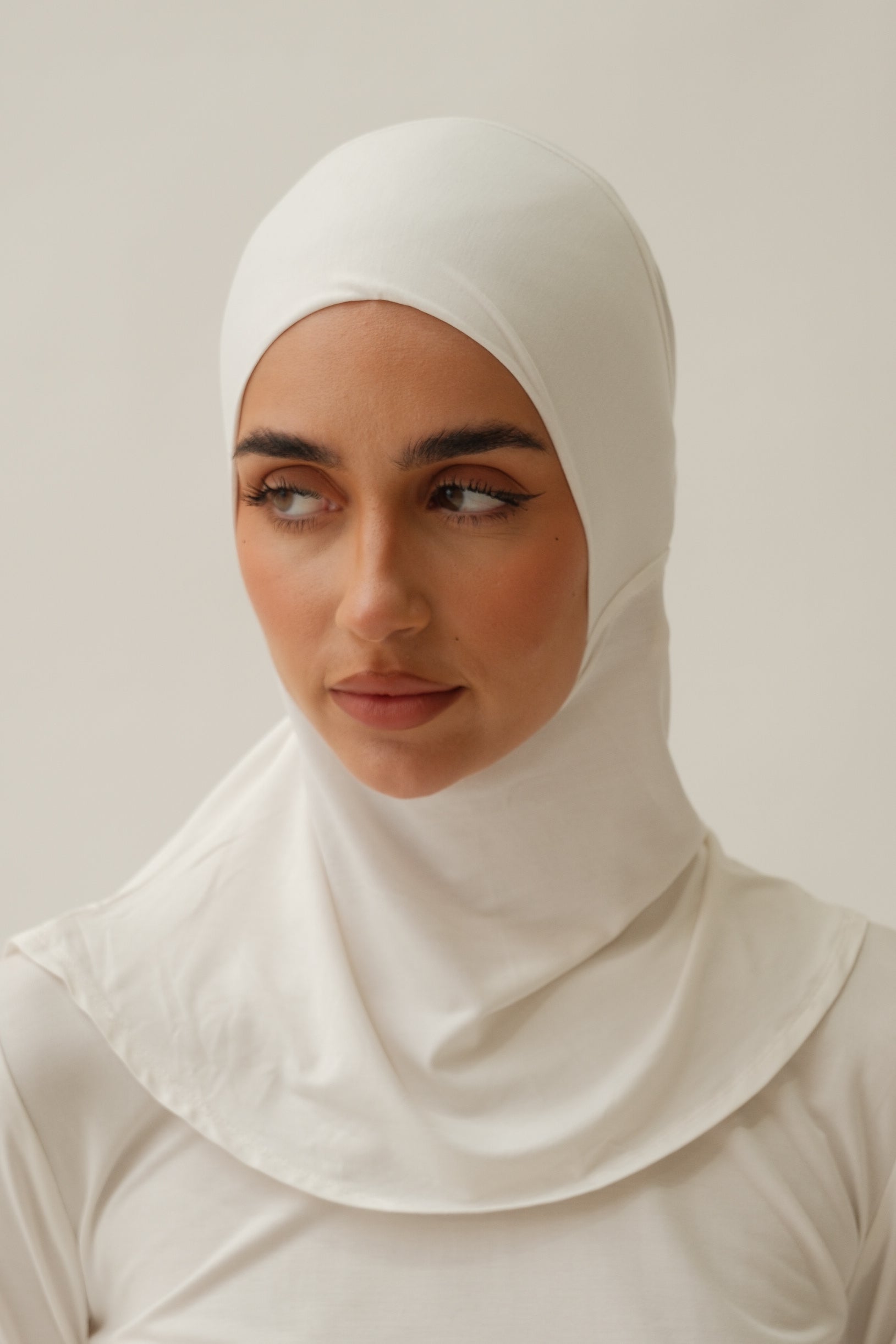 Tie back ninja Cap - white