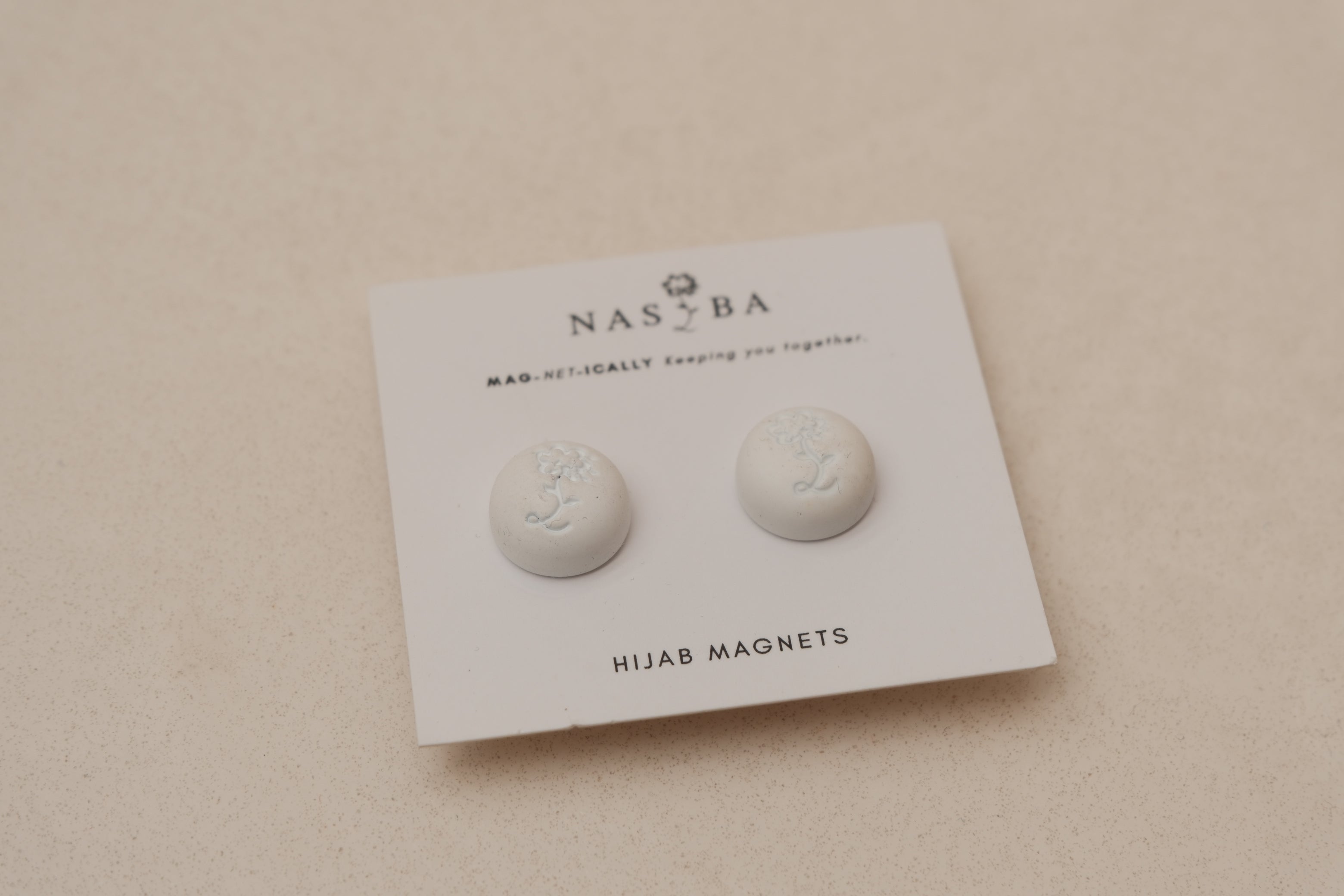 Hijab Magnets - White