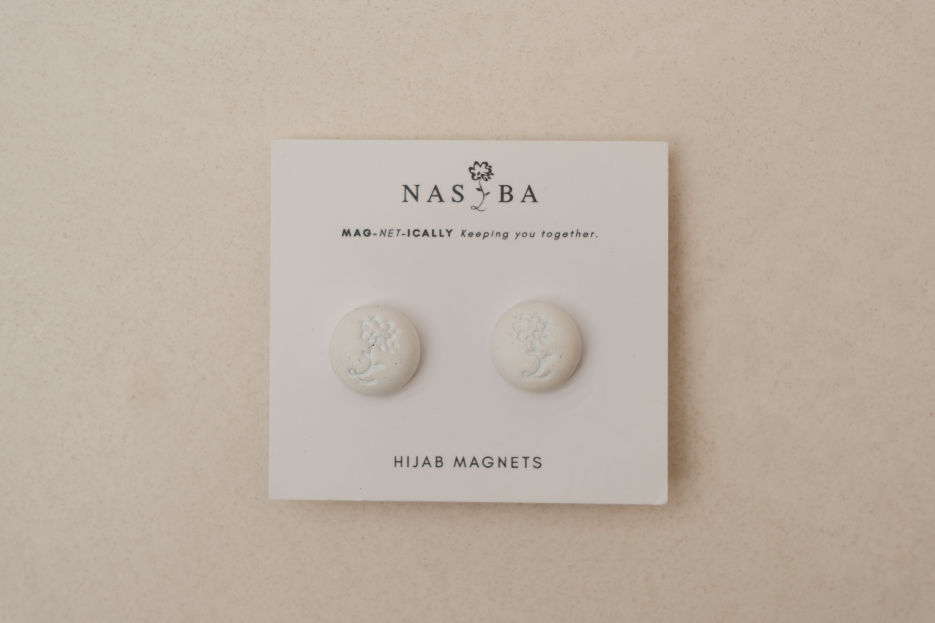 Hijab Magnets - White