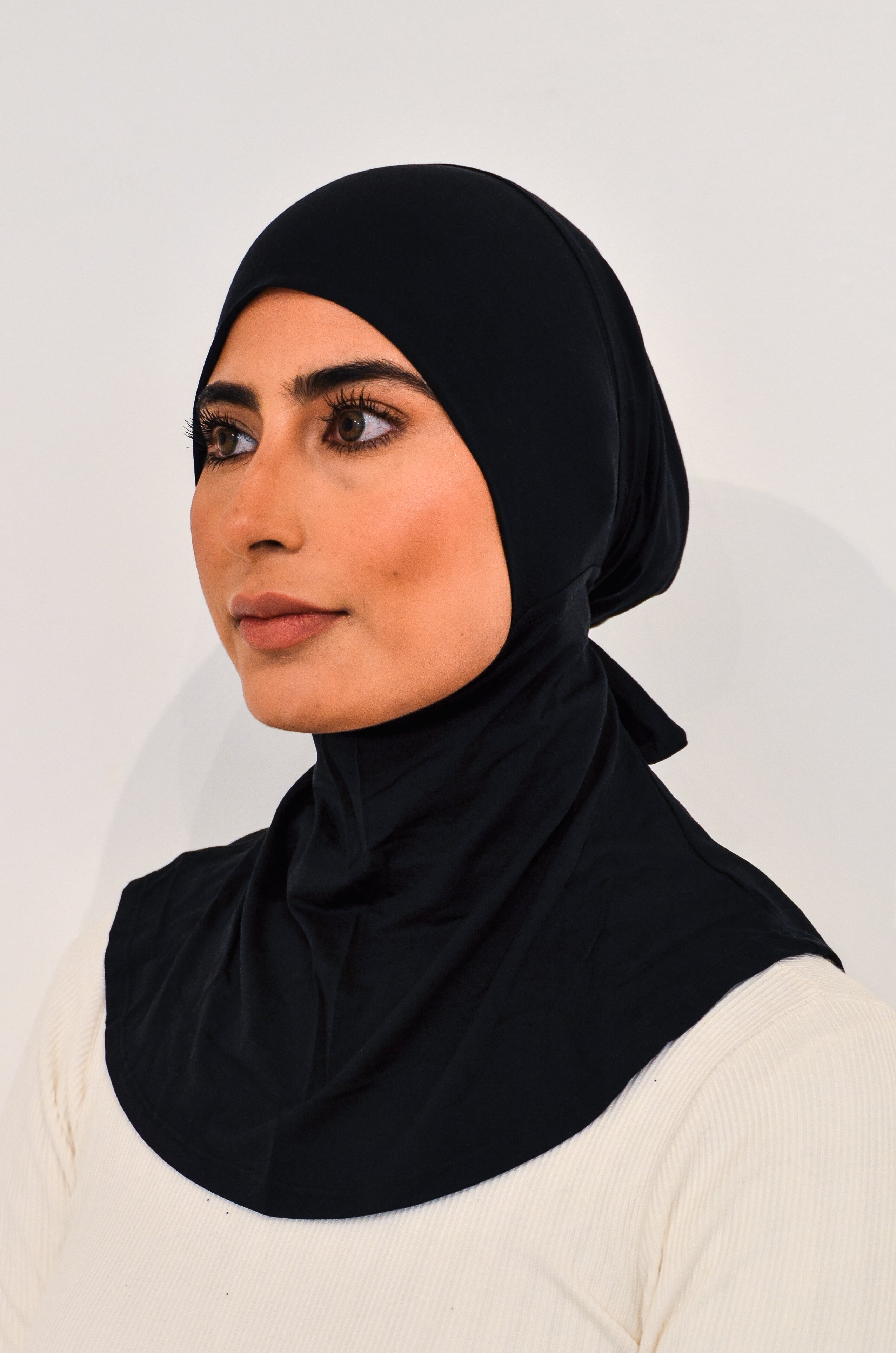 Tie back ninja Cap - Black