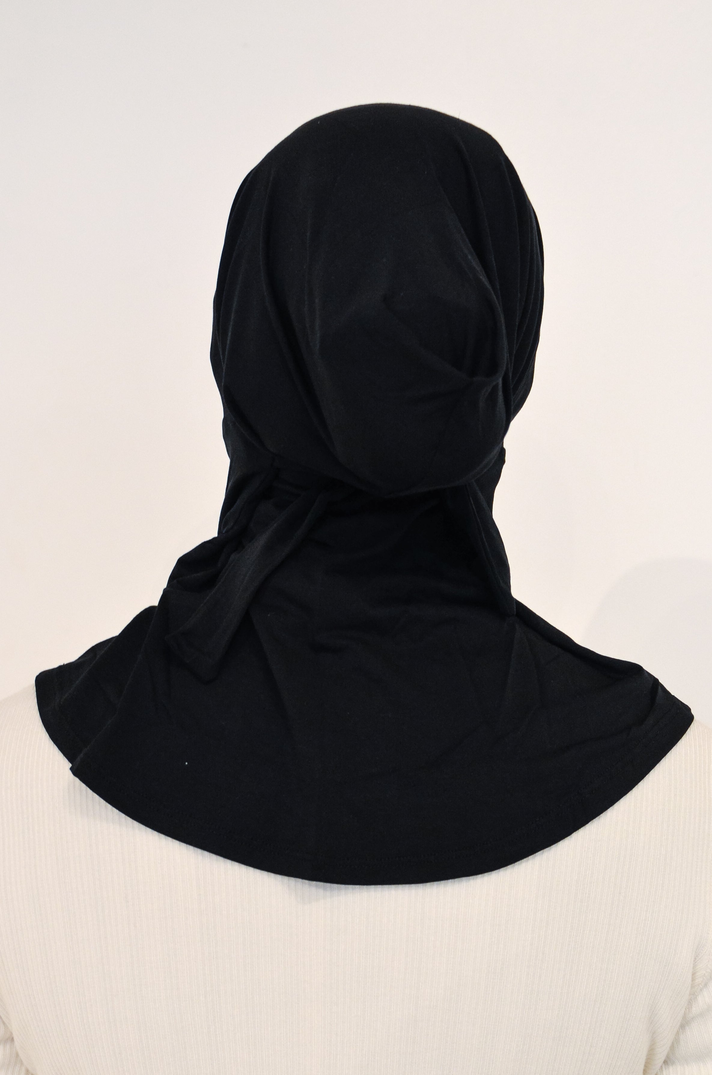 Tie back ninja Cap - Black