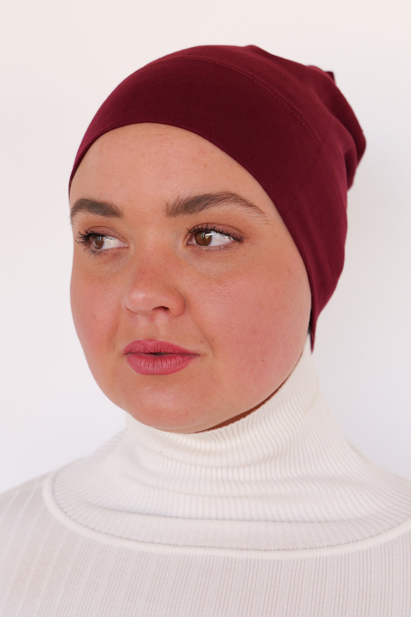 Cotton Undercap - Dark Maroon - Nasiba