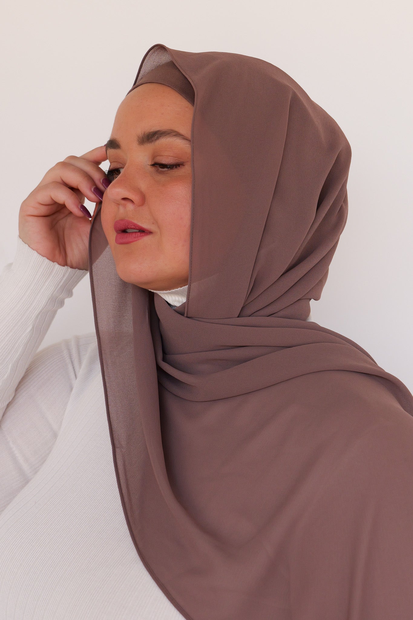 Premium Chiffon - Deep Taupe - Nasiba