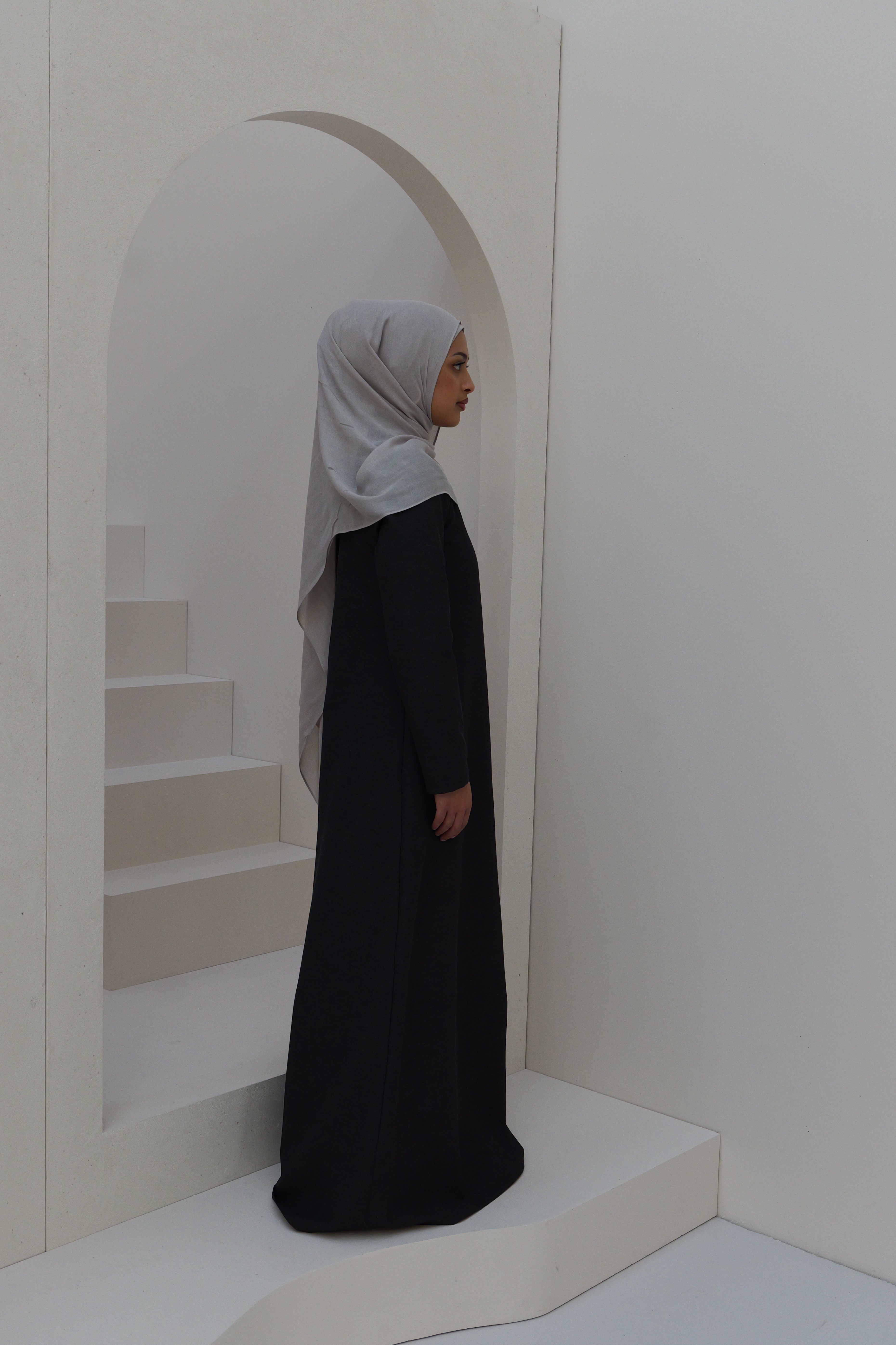 Basic Marl Abayah - Navy