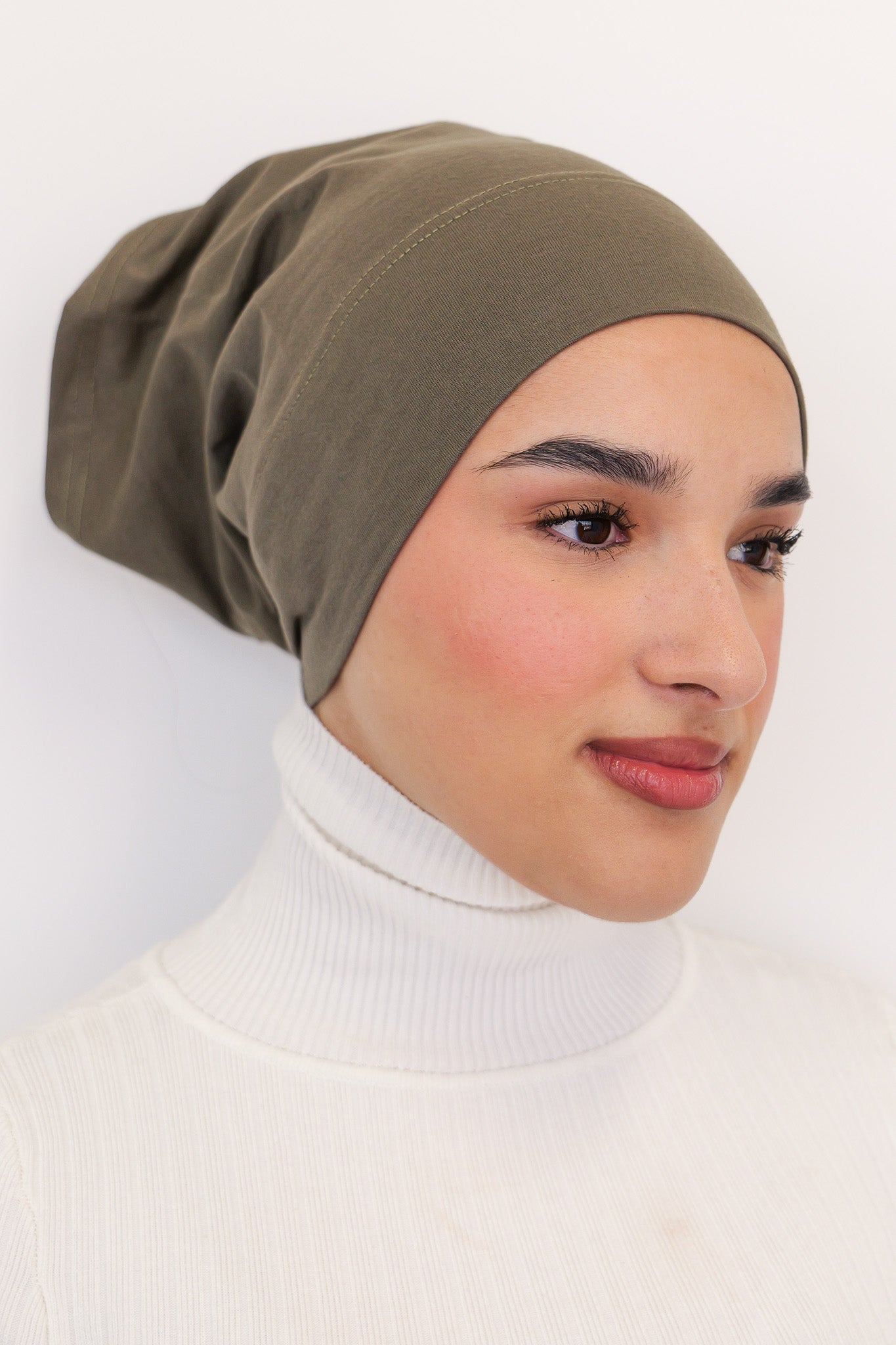 Cotton Undercap - Smokey Olive - Nasiba