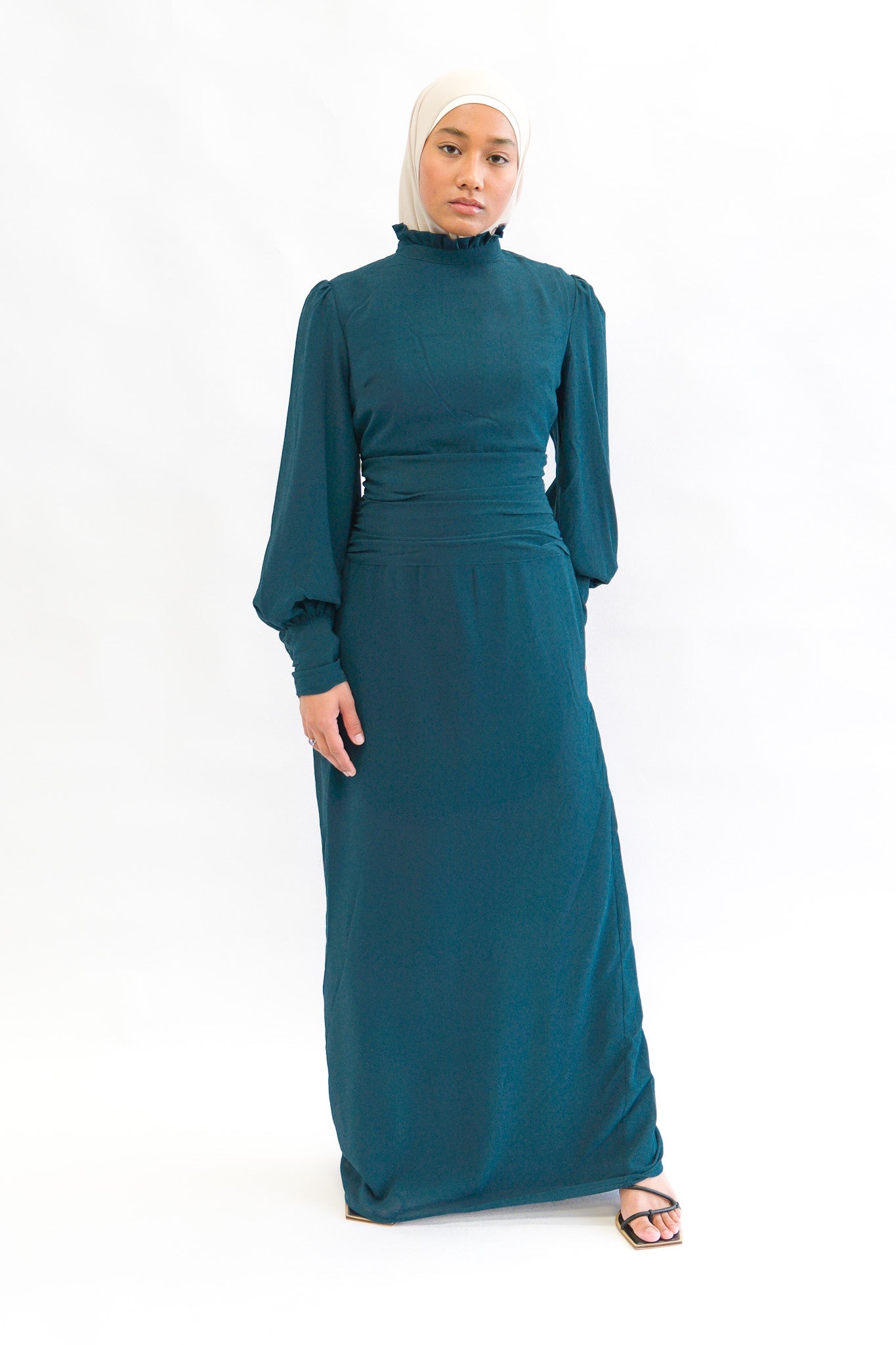 Sabrine Dress - Emerald - Nasiba