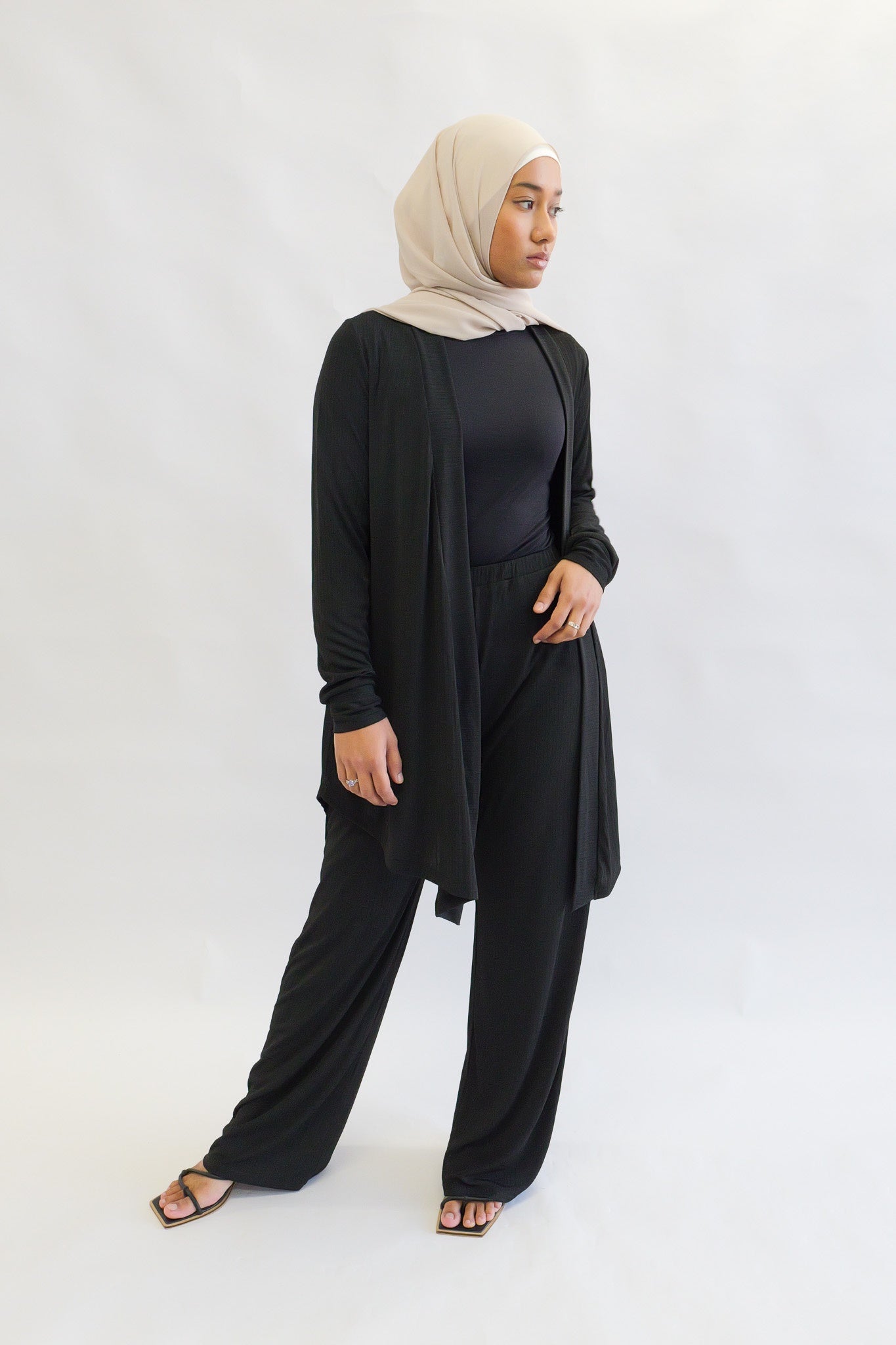 Diana rib wide-leg pants - Nasiba