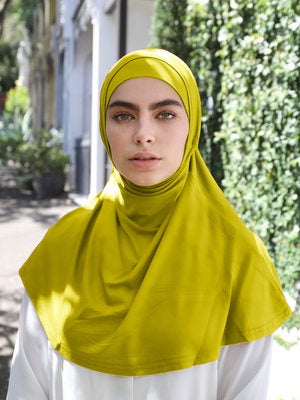 Slip on Hijab - Mustard (J) - Nasiba