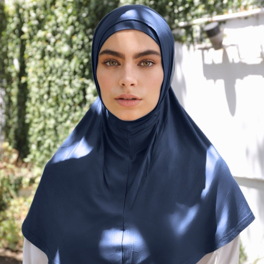 Slip on Hijab Nautical navy (J)