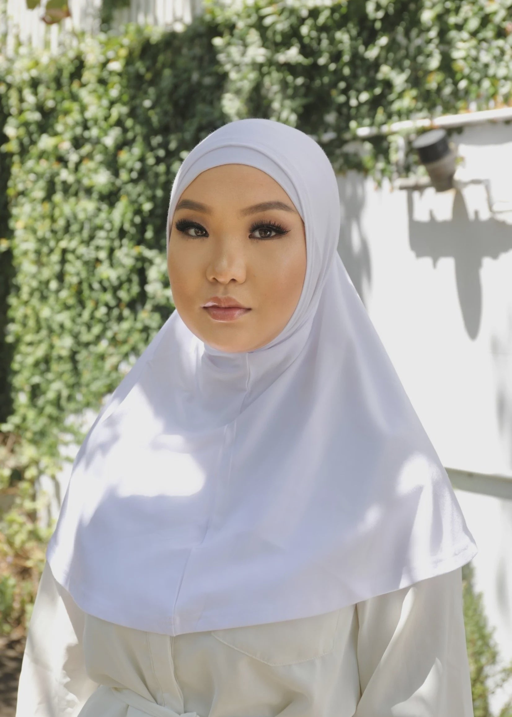 Slip on Hijab - White (C) - Nasiba