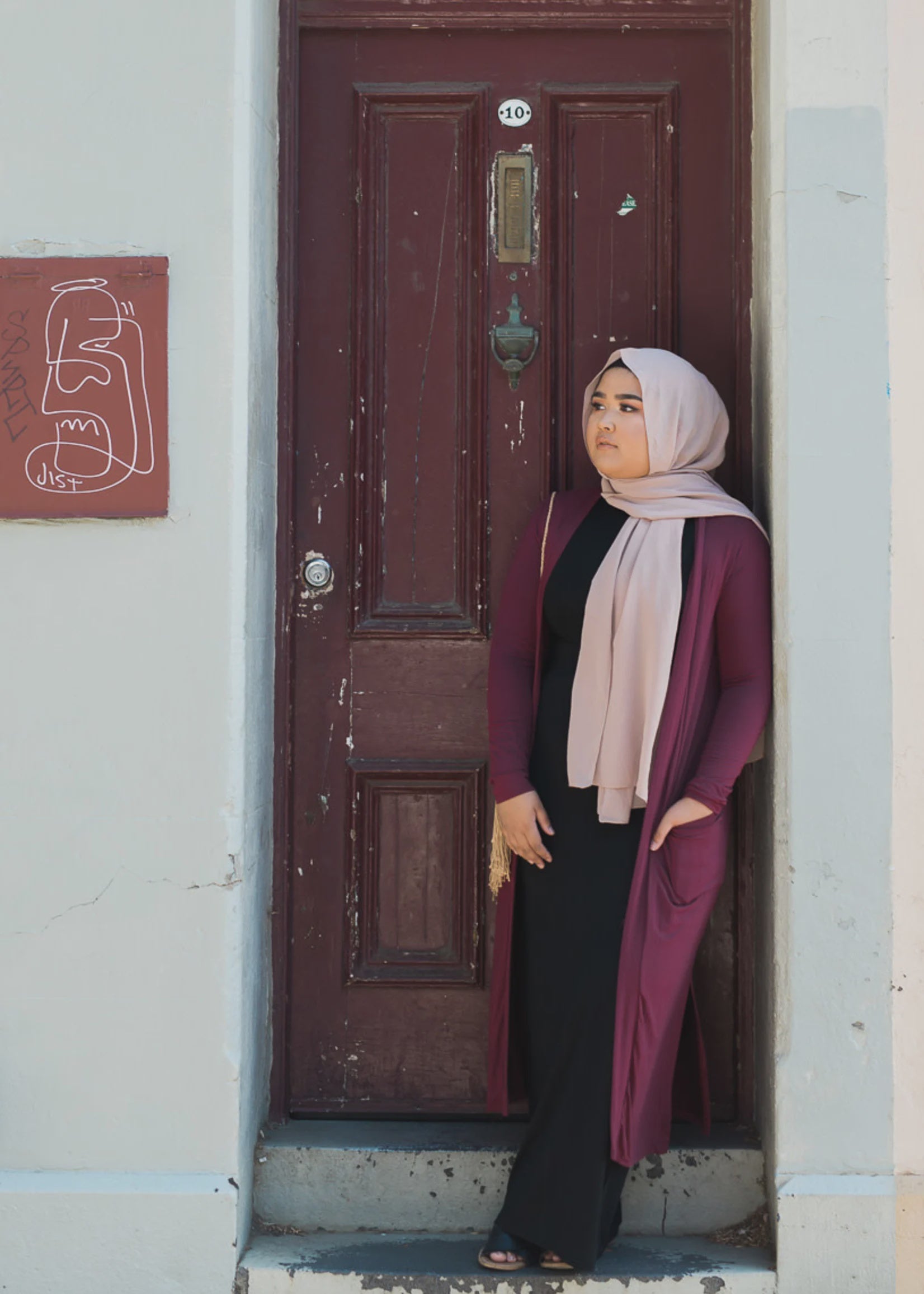 Basic Cardigan - Burgundy