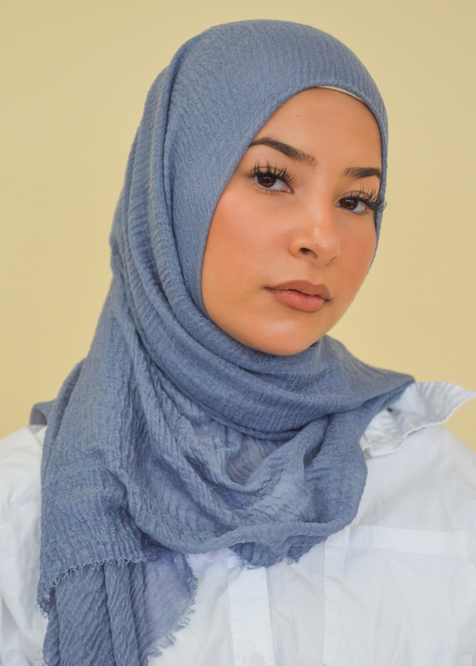 Cotton Crinkle - Bijou blue - Nasiba