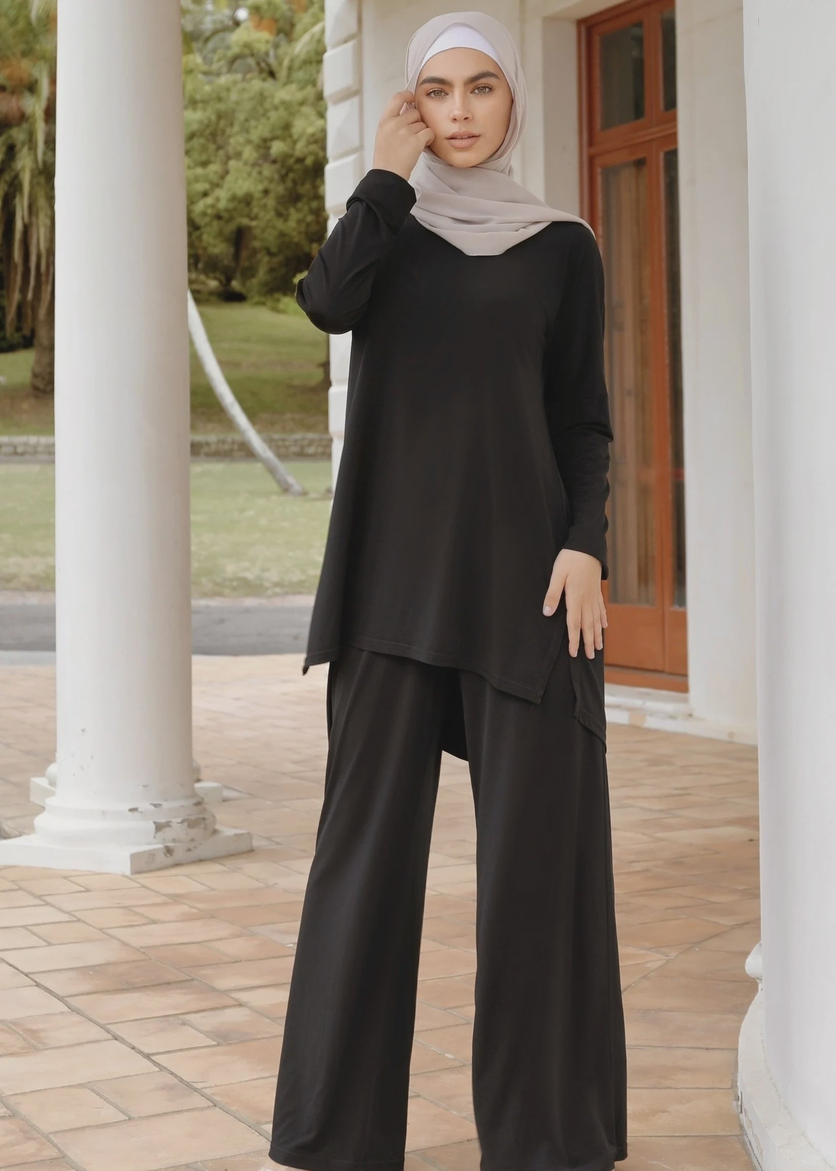 Wide leg pants - Black 20/22