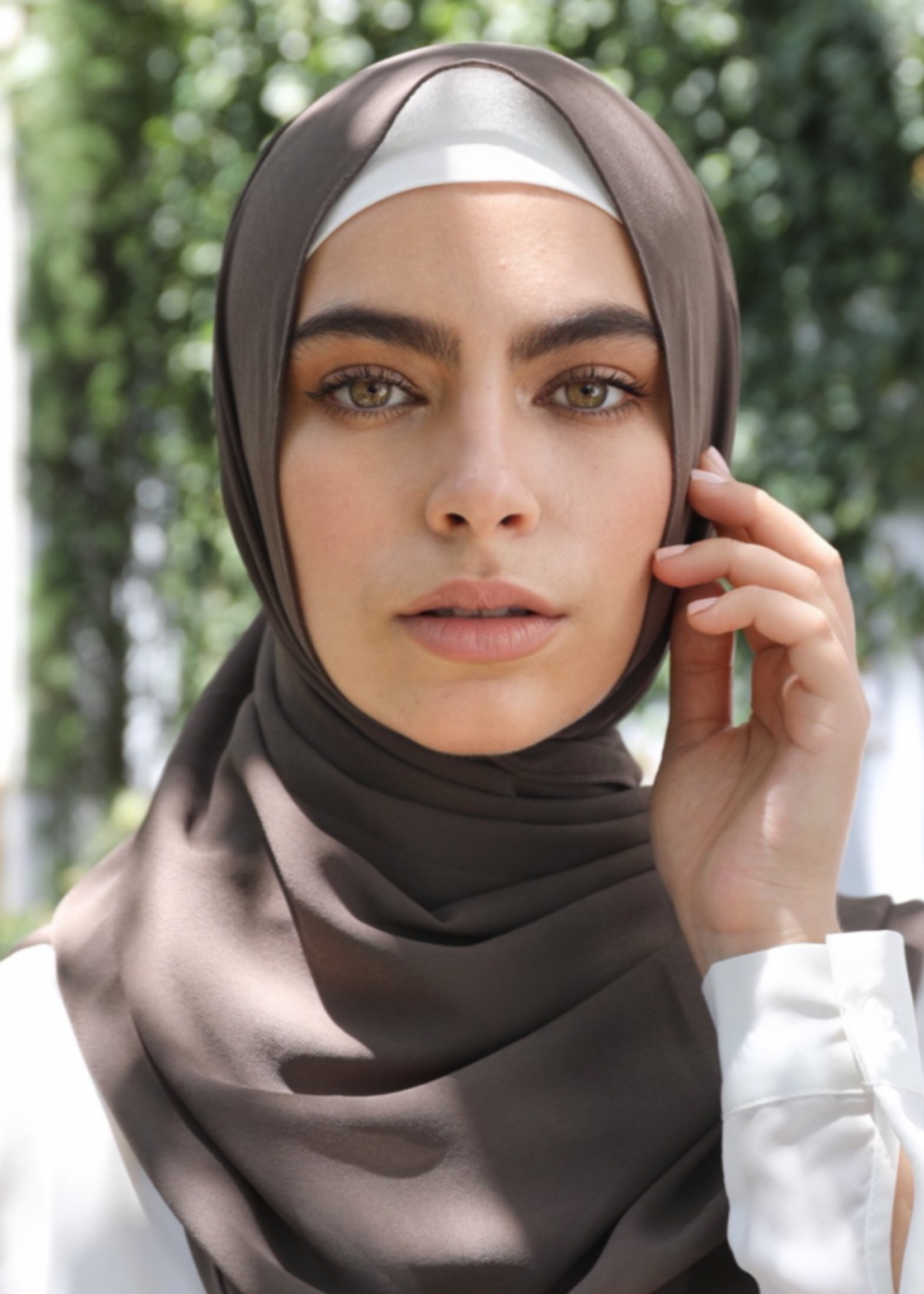 Premium Chiffon Hijab - Blanco - Nasiba