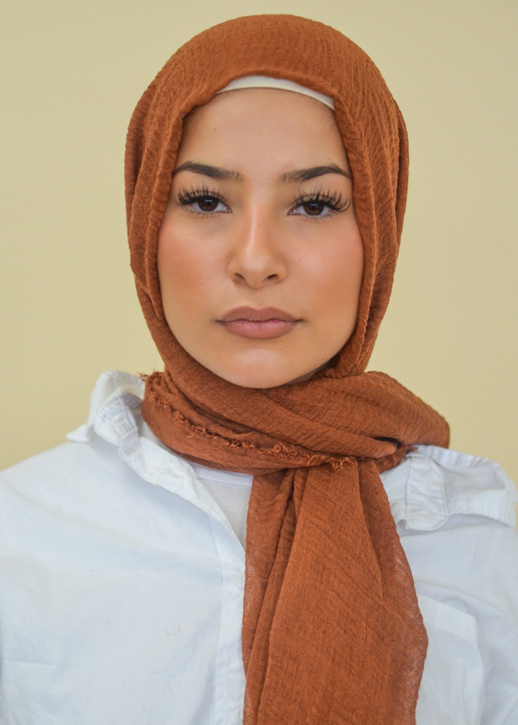 Cotton Crinkle - Brown patina - Nasiba