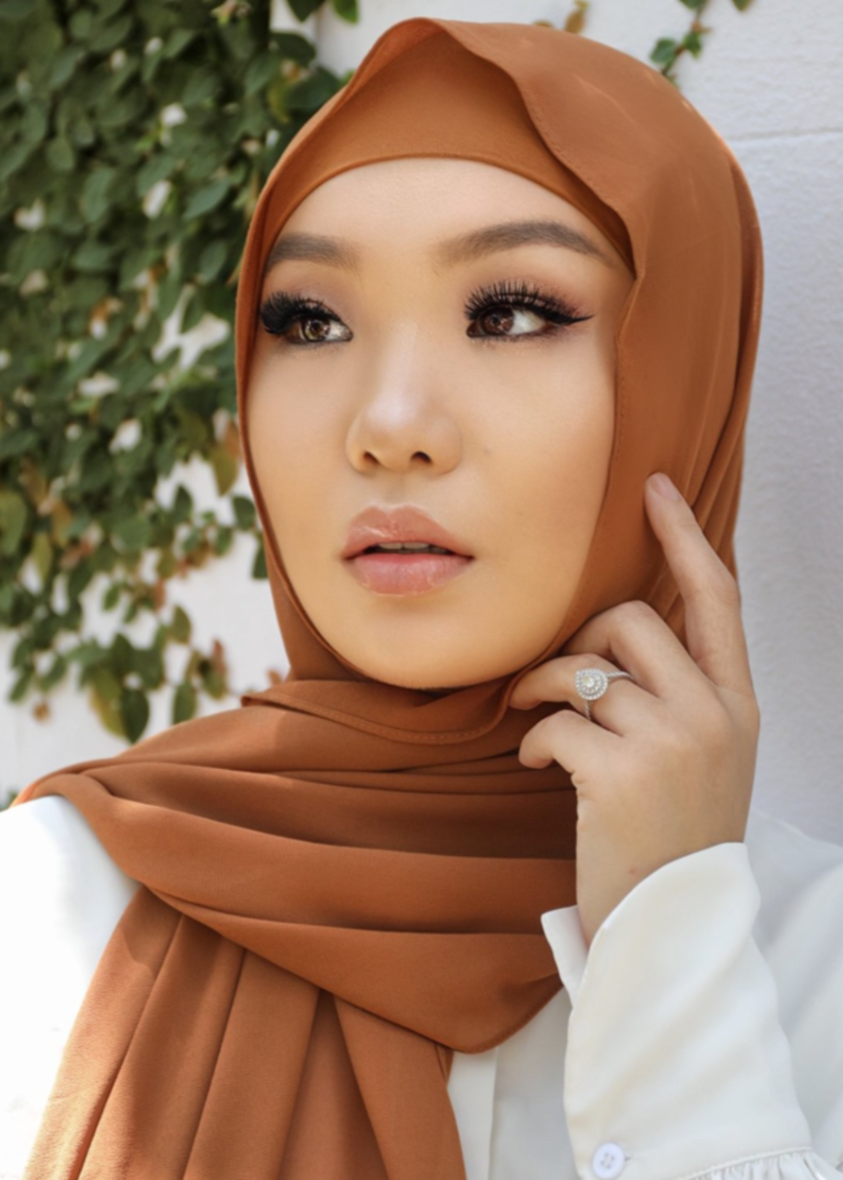 Premium Chiffon Hijab - Clay - Nasiba