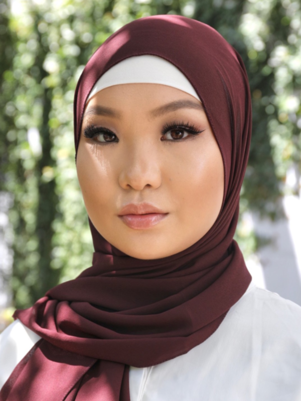 Premium Chiffon Hijab - Dark Grape