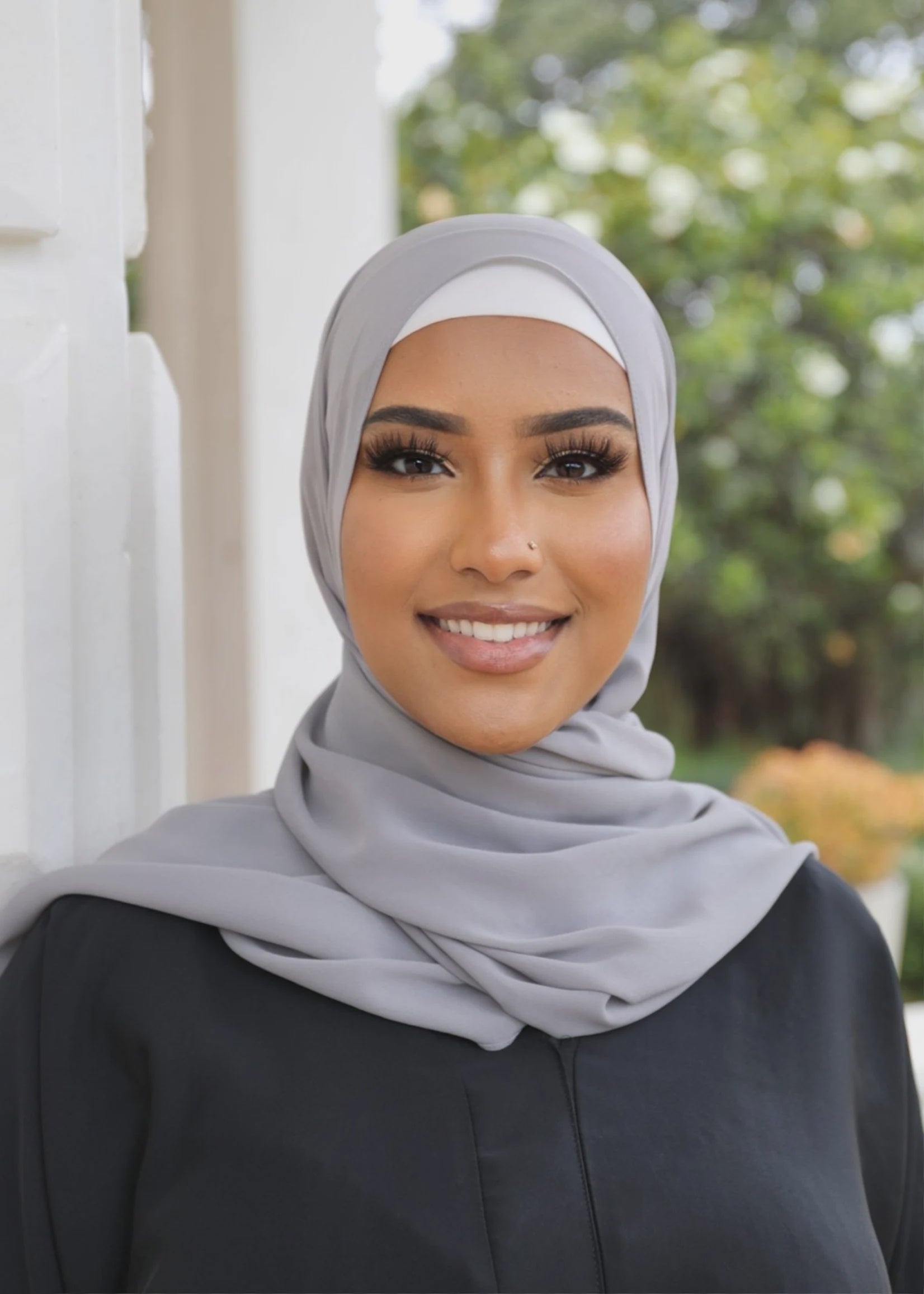 Premium Chiffon Dark silver