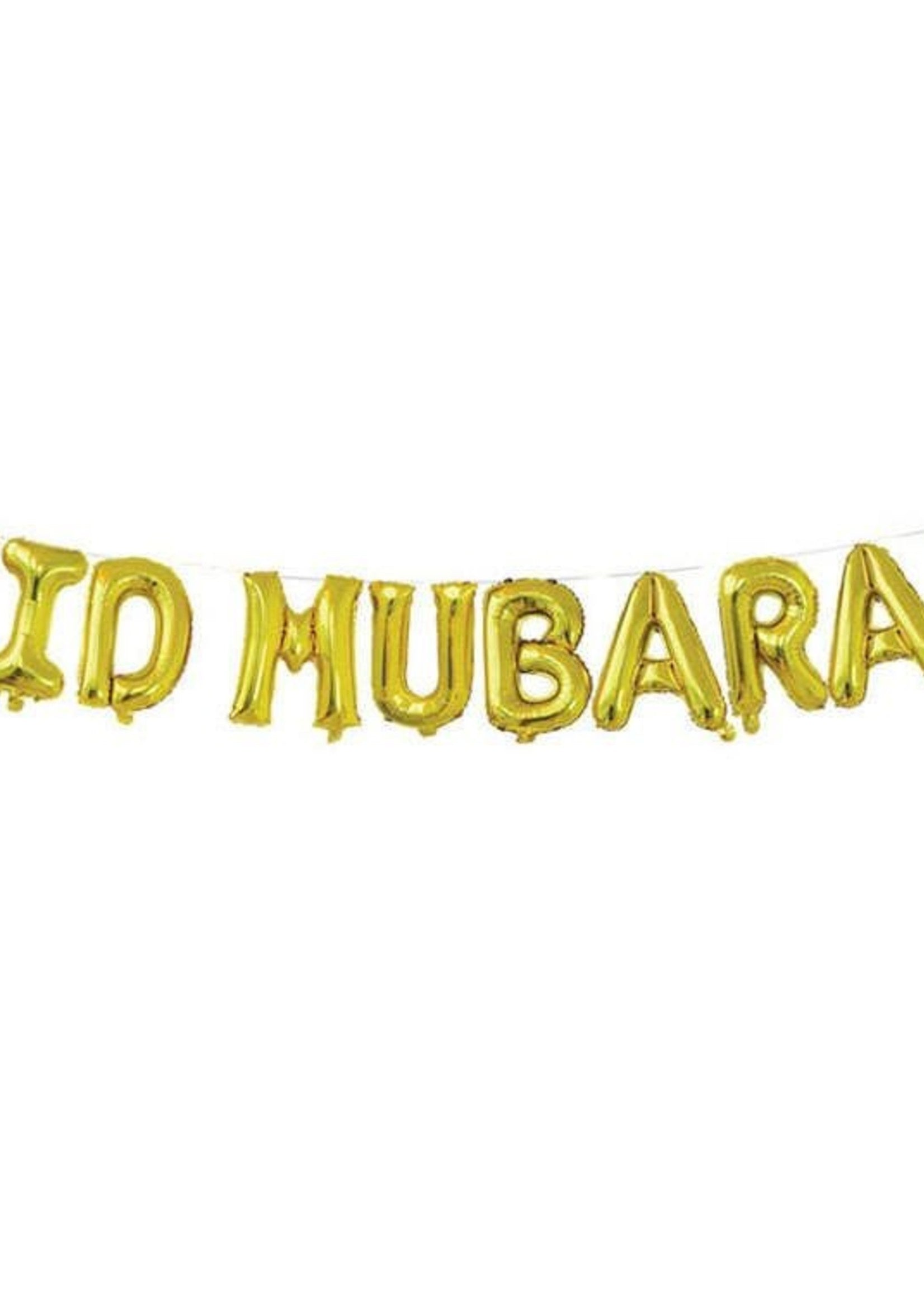 Eid Mubarak Foil banner Gold - Nasiba