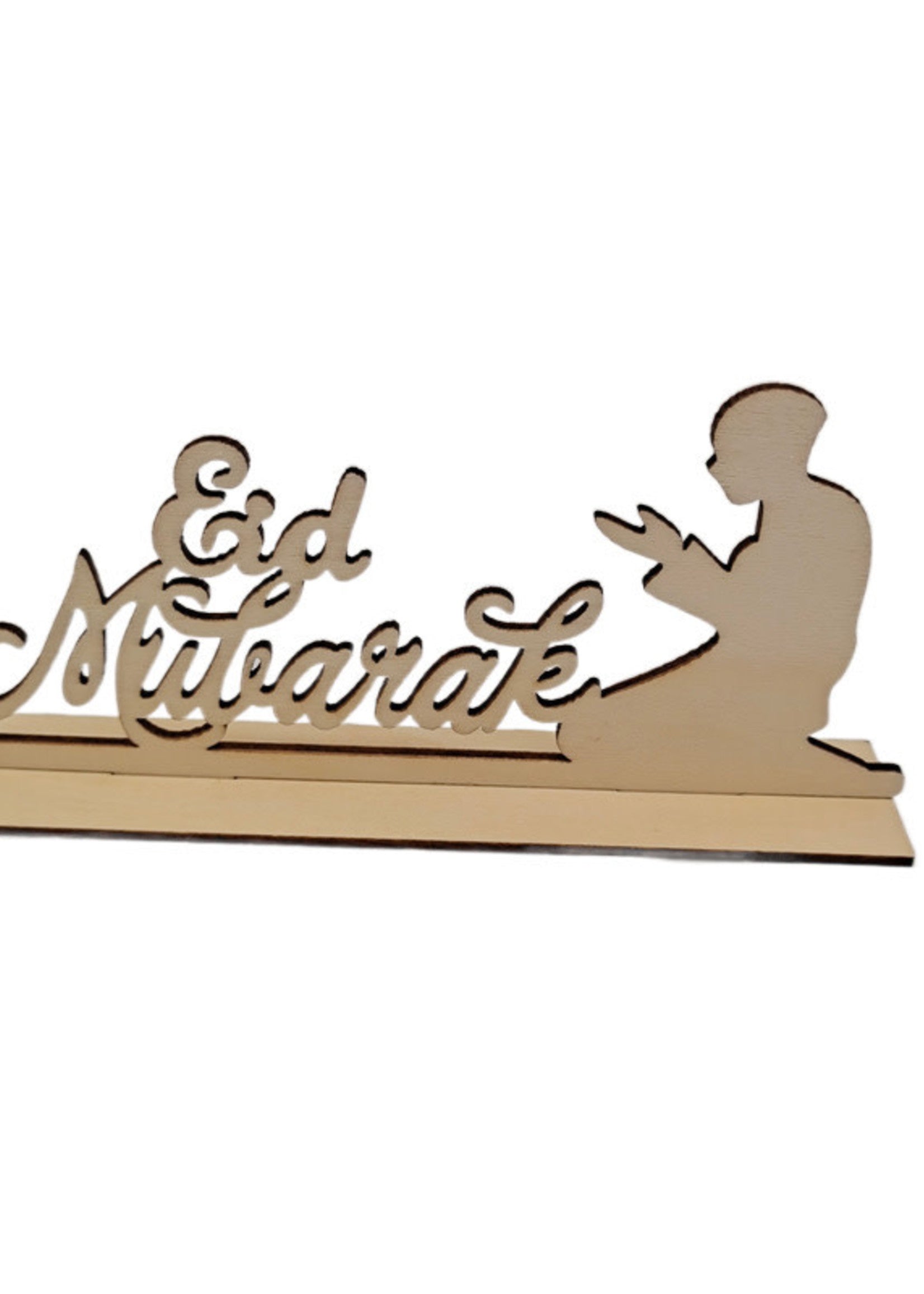 Eid Mubarak wooden plaque mini - Nasiba