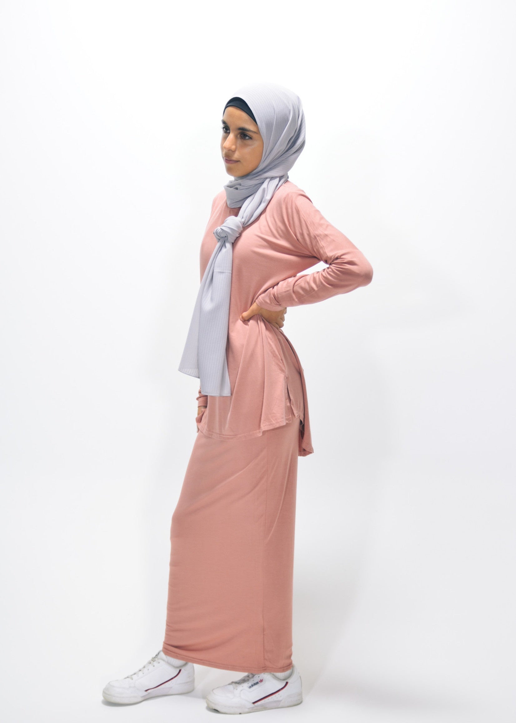 Girls Batwing Top - Blush Pink