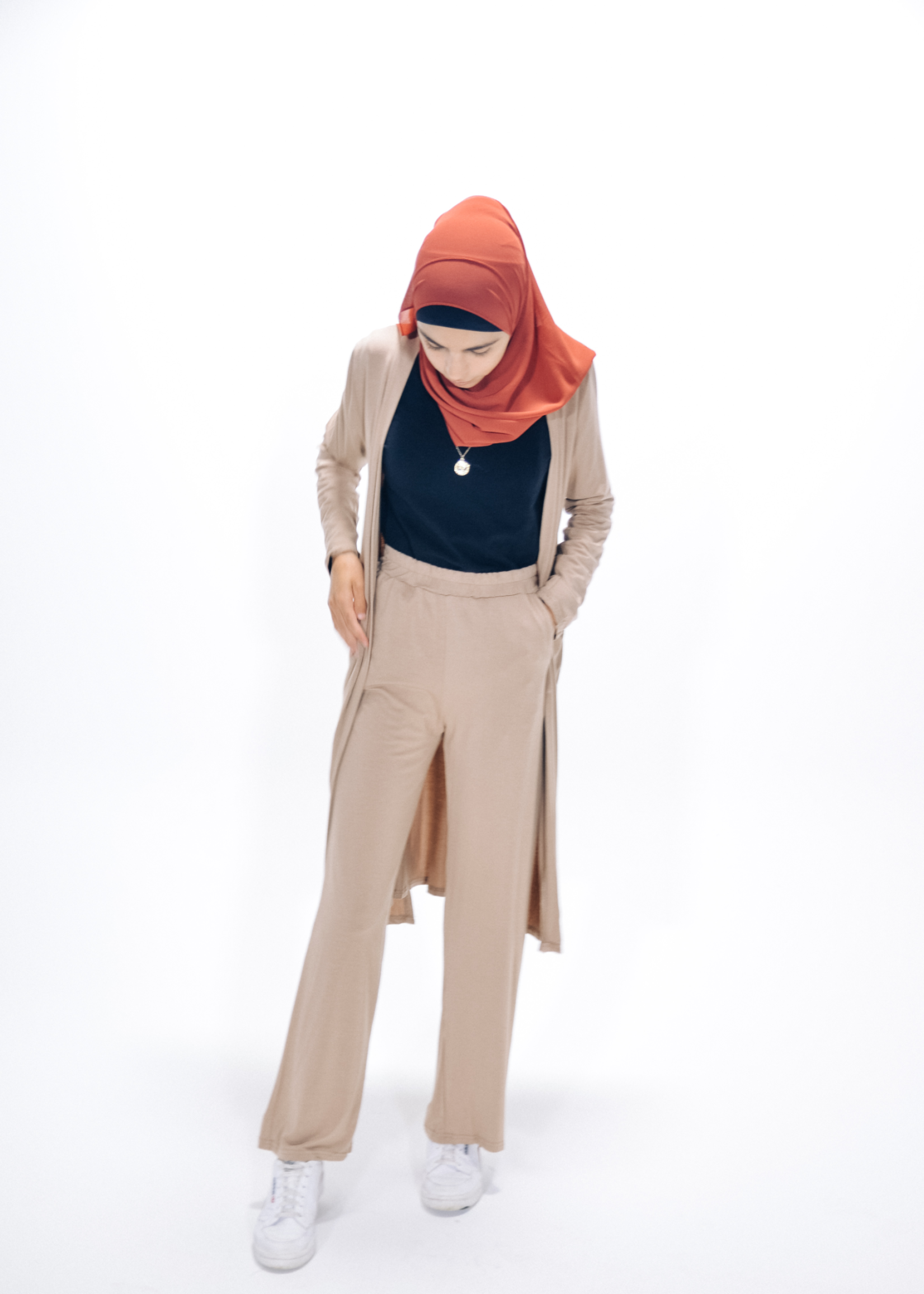Girls Wide Leg Pants - Nude - Nasiba
