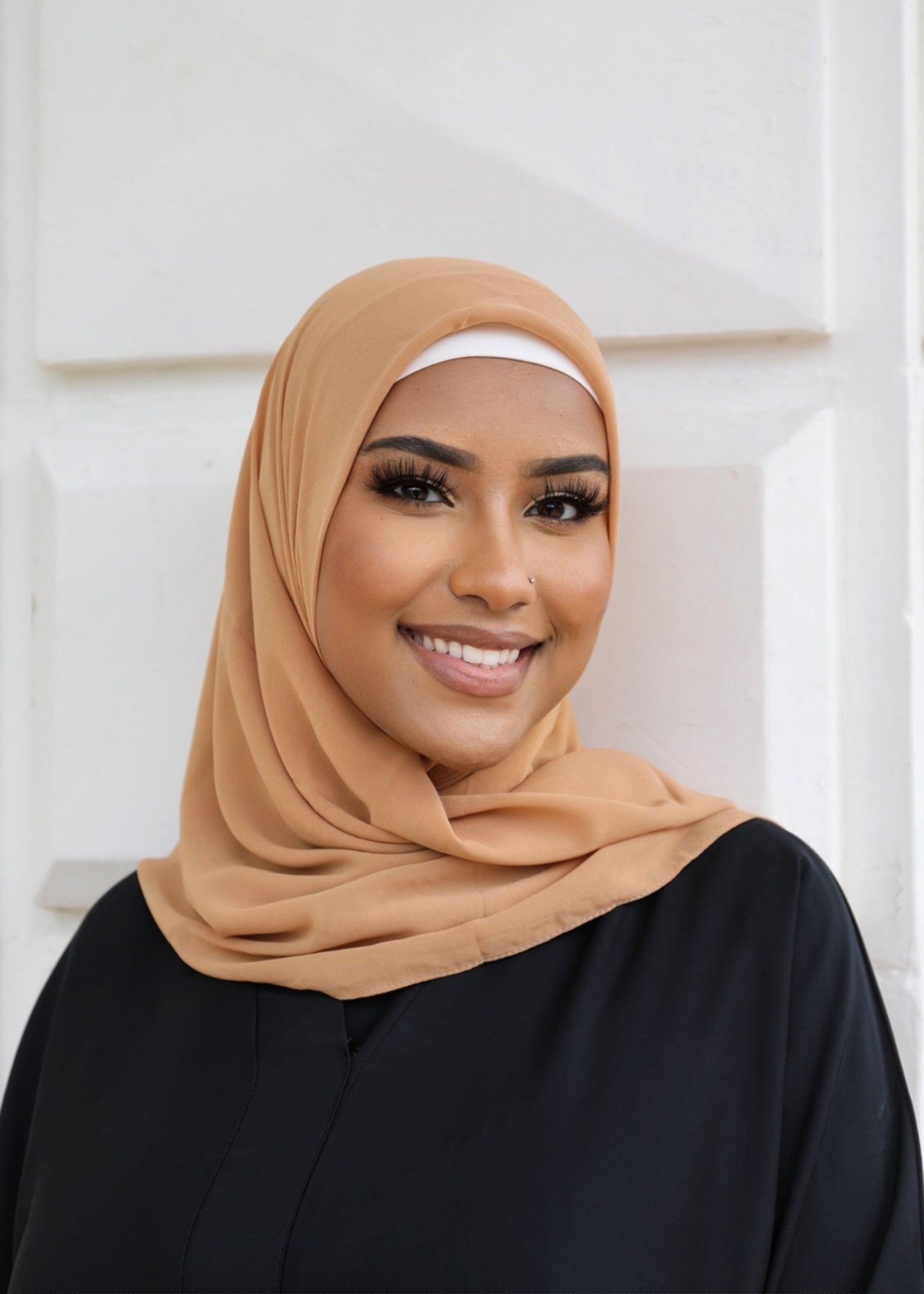 Premium Chiffon Hijab - Gold - Nasiba