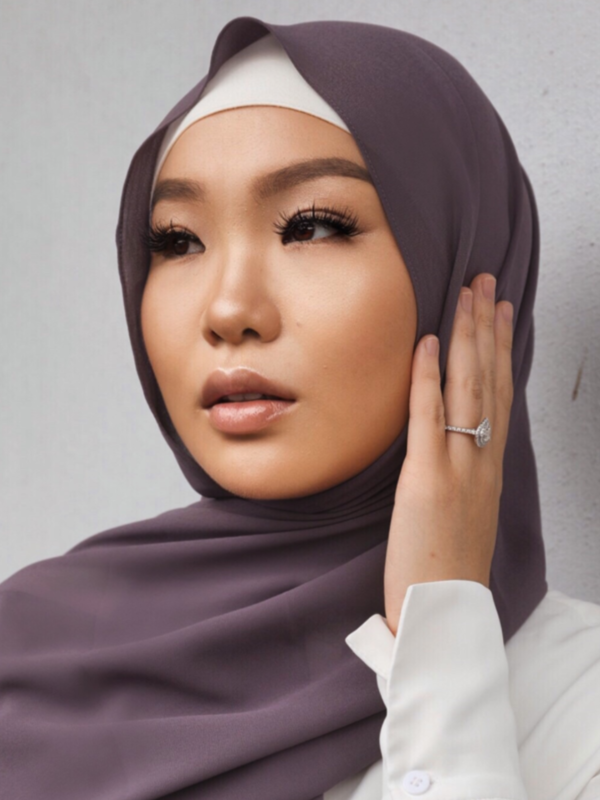 Premium Chiffon Hijab - Graphite - Nasiba