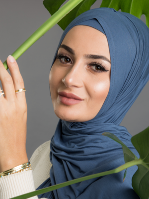 Jersey Shawl Set- Air Force - Nasiba