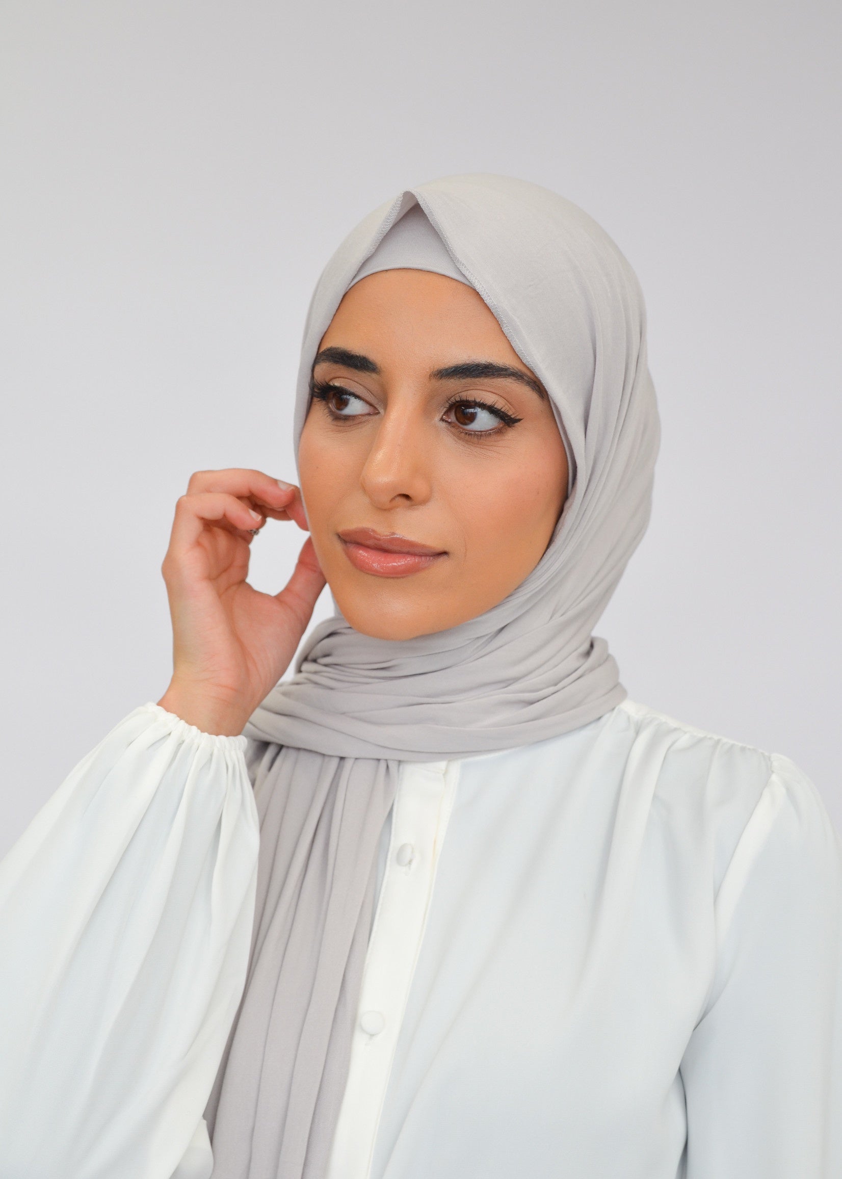 Jersey Shawl Set - Cloud - Nasiba