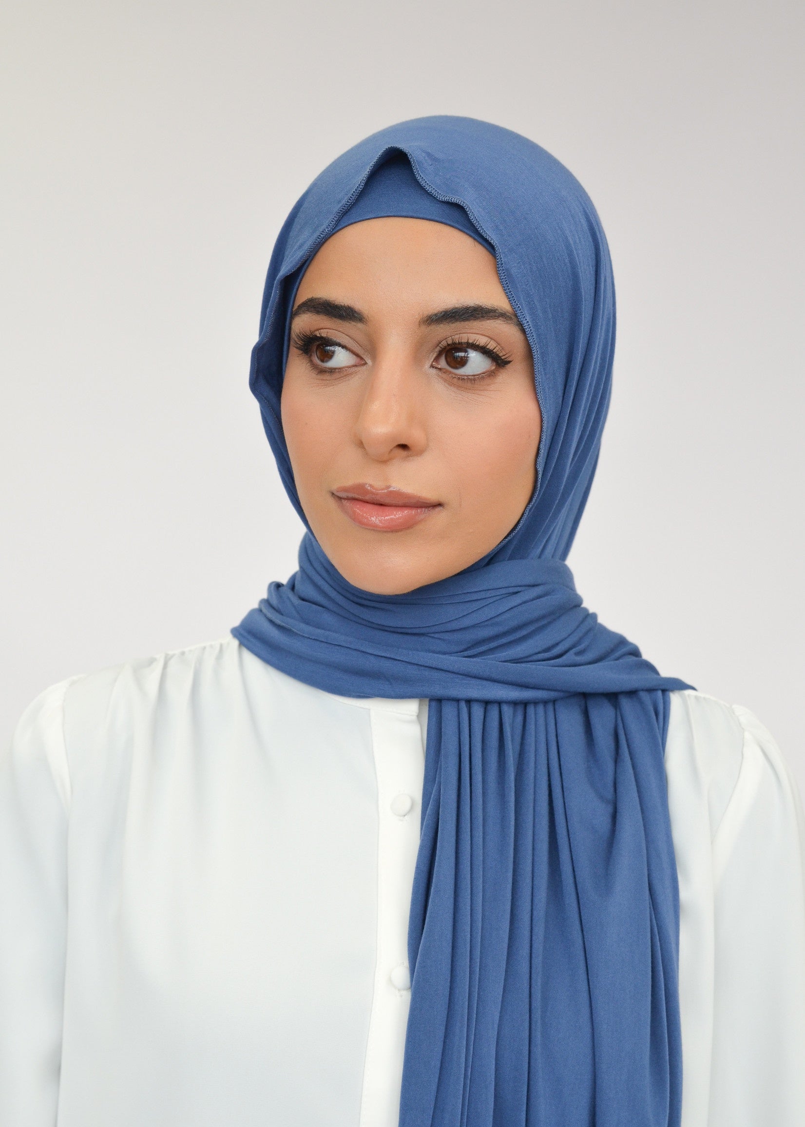 Jersey Shawl Set - Galaxy Blue - Nasiba