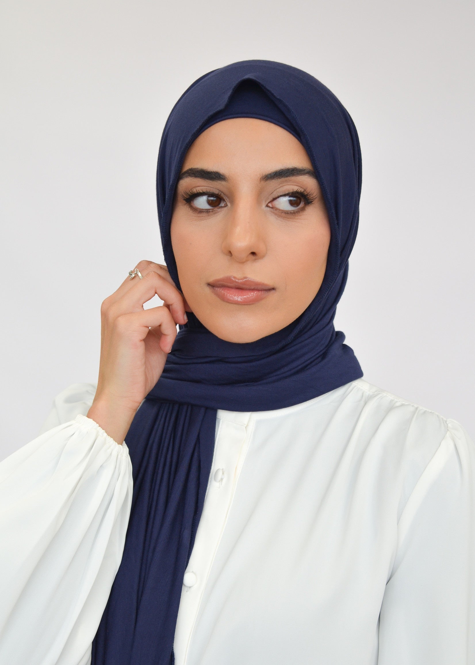 Jersey Shawl Set - Nautical navy - Nasiba