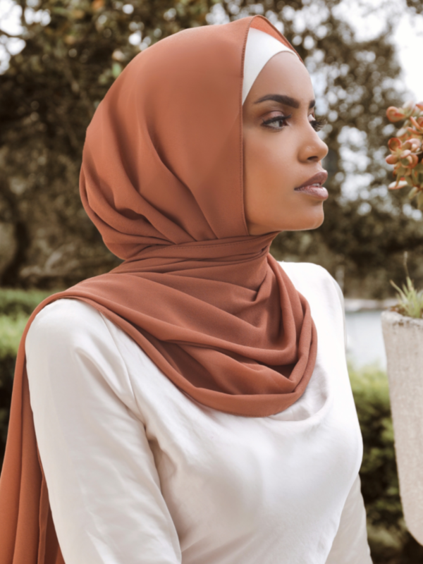Premium Chiffon Hijab - Light Cinnamon - Nasiba