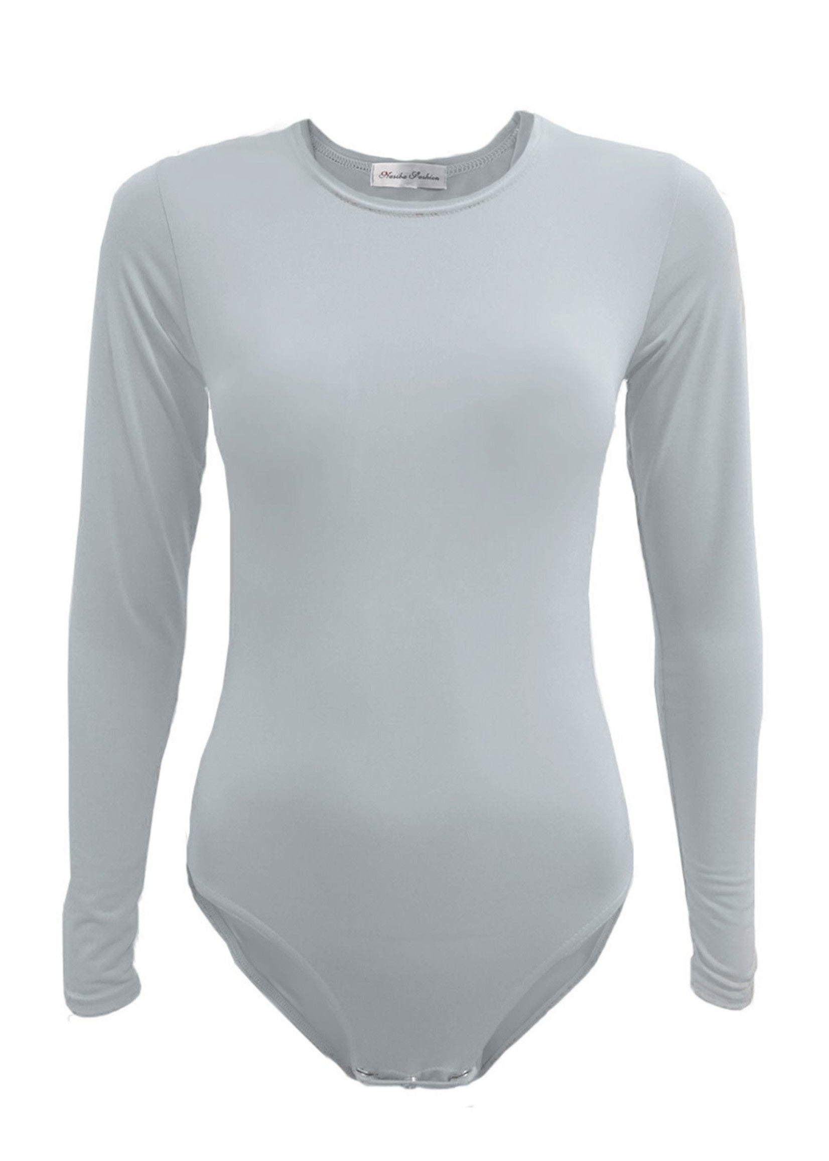 Lycra Bodysuit - Light Grey - Nasiba